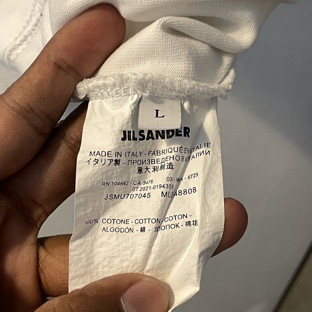Jil Sander Jil Sander Spellout Tee Size US L / EU 52-54 / 3 - 3 Thumbnail