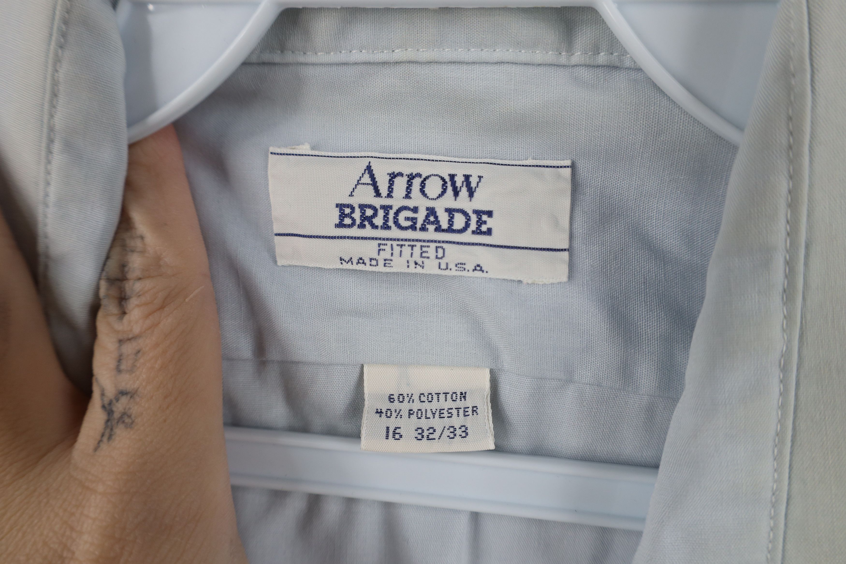 Vintage Vintage 90s Streetwear Fitted Button Shirt Blue USA Size US M / EU 48-50 / 2 - 6 Thumbnail