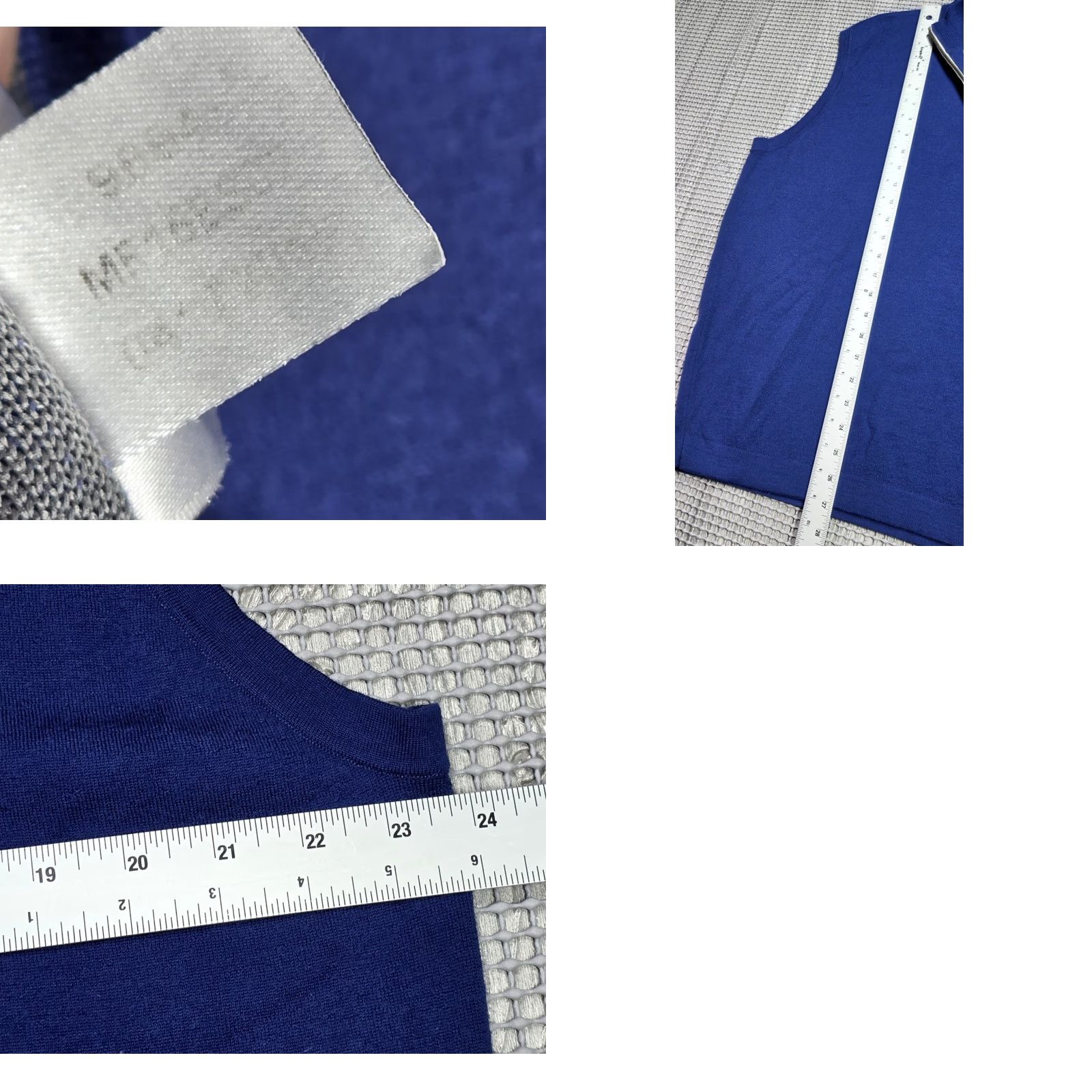 Peter Millar Peter Millar Blue Sweater Vest Men XL Merino Wool 1/4 Zip Sleeveless V-Neck Casual Golf Winter Fall All Seasons - Mens Size US XL / EU 56 / 4 - 8 Thumbnail