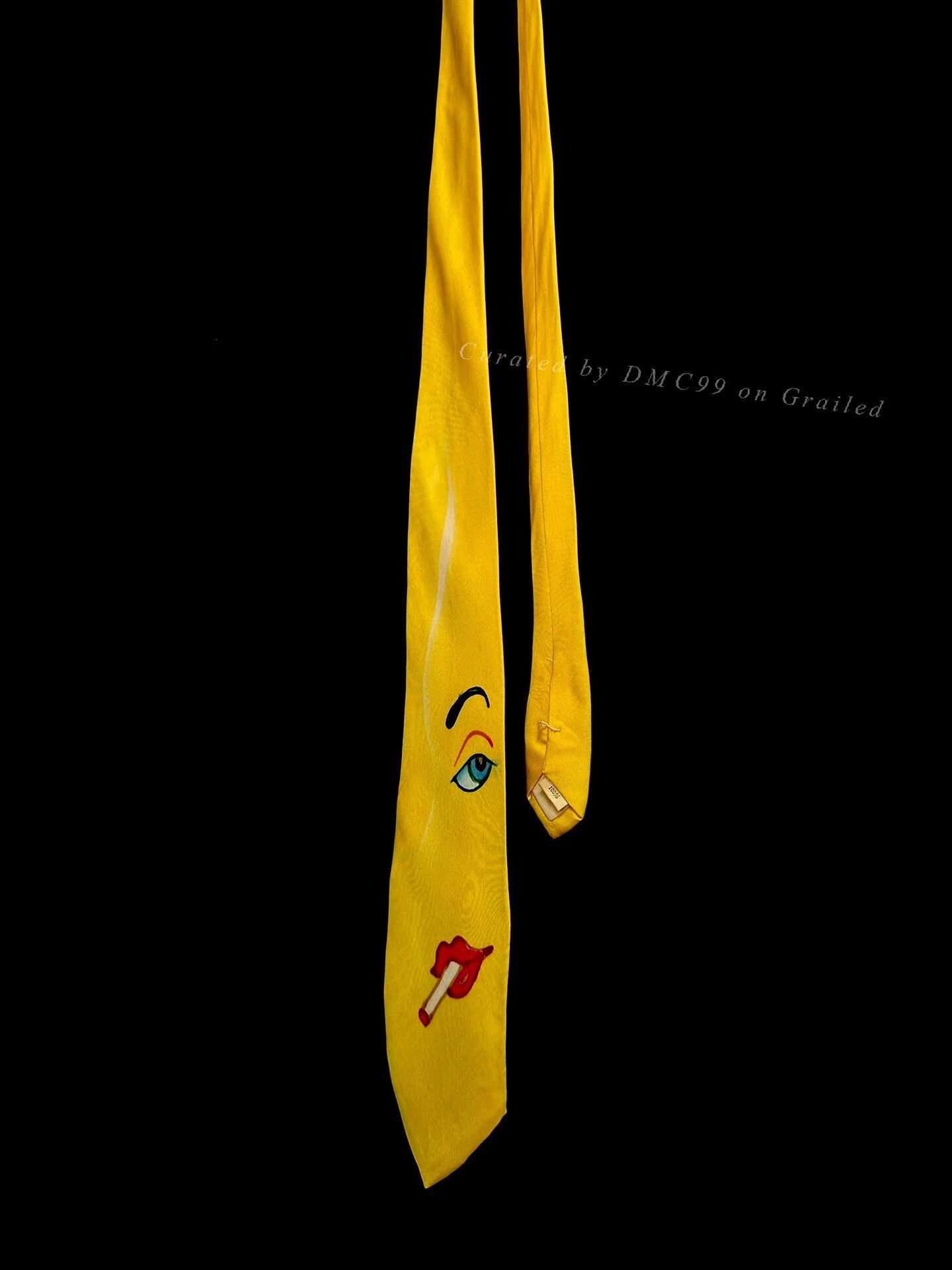 Y's for Men Yohji Yamamoto 90s Hand-Painted Beauty Tie Size ONE SIZE - 1 Thumbnail