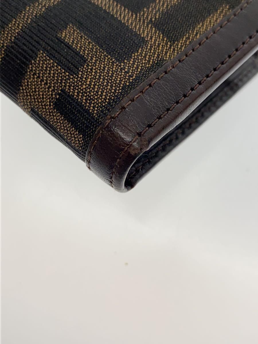 Fendi Fendi Canvas Tri-Fold Wallet Brown Size ONE SIZE - 7 Thumbnail