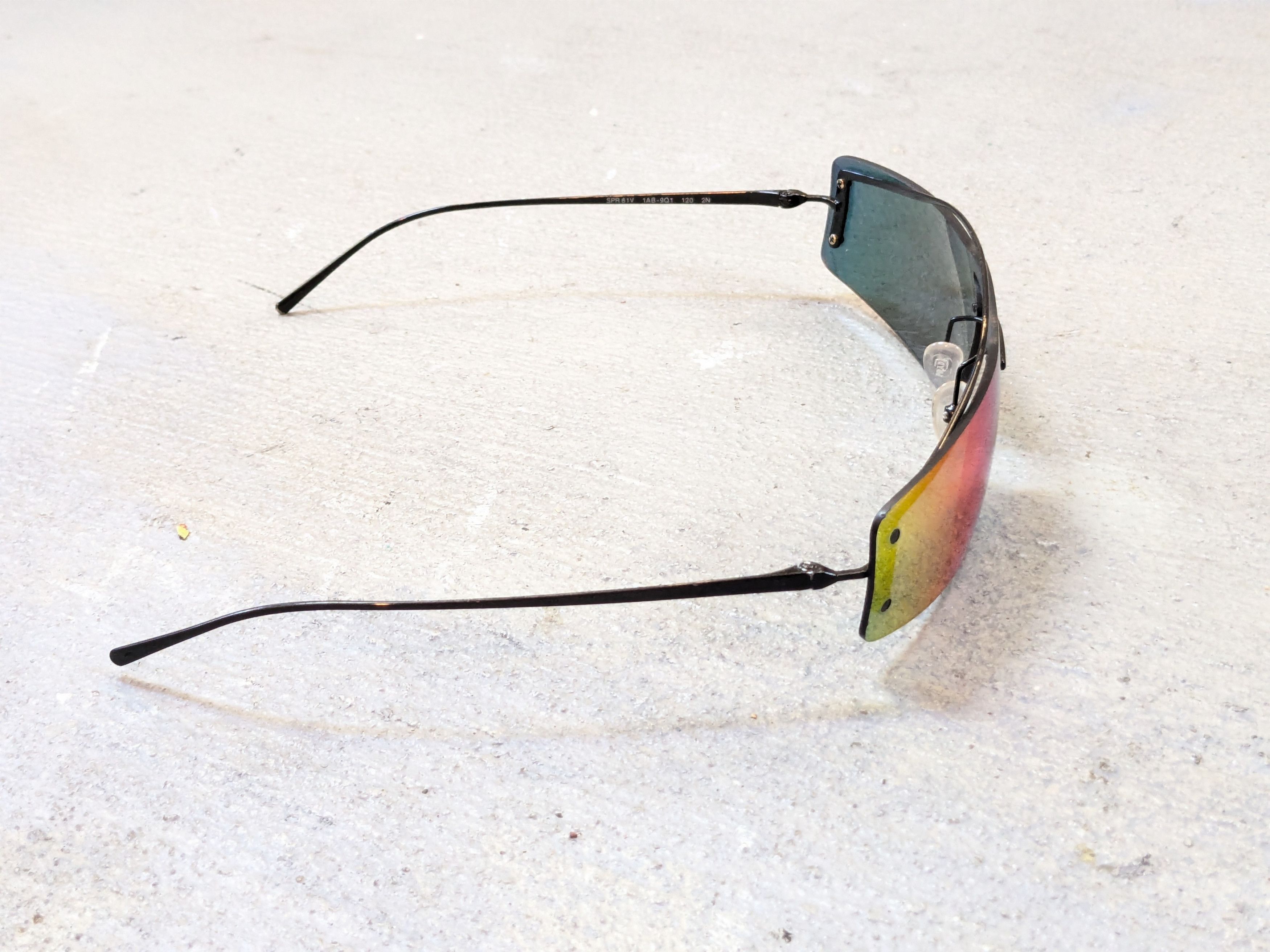 Prada Prada Sunglasses SPR61V Rainbow Mirrored Wire Rimless Size ONE SIZE - 9 Thumbnail