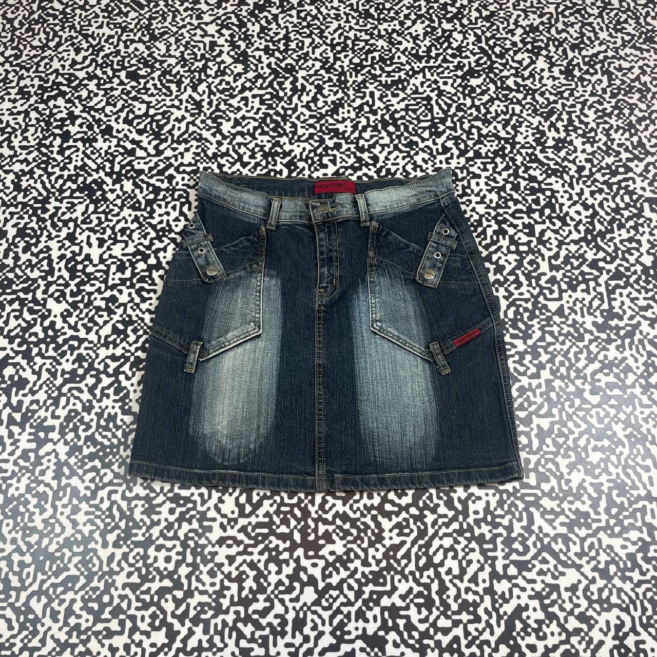 Japanese Brand Vintage Y2K Japanese Style Retro Denim Mini Skirt Size 25" / US 0 / IT 36 - 4 Thumbnail