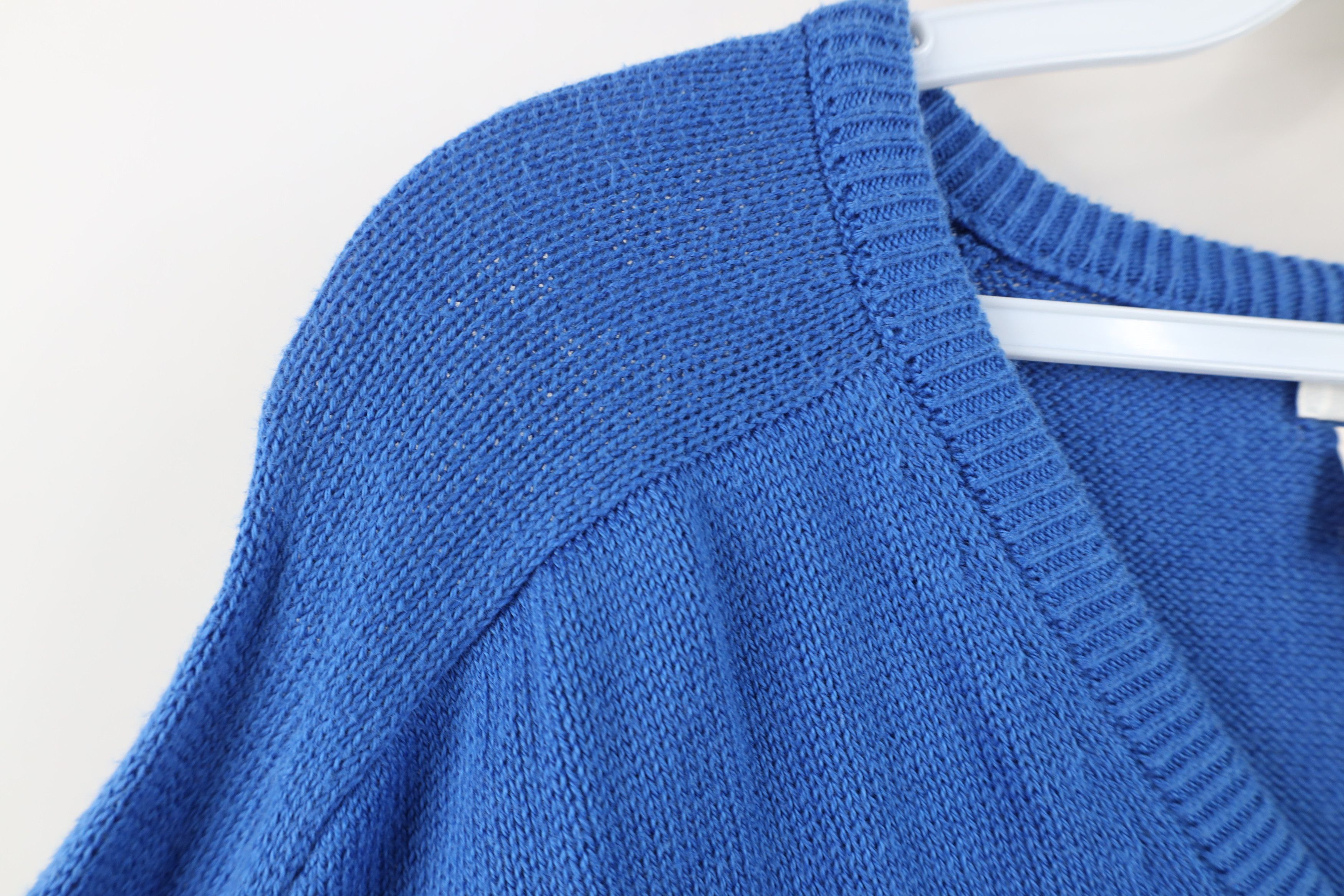 Vintage Vintage 90s Streetwear Island Cotton Knit Sweater Blue USA Size US M / EU 48-50 / 2 - 6 Thumbnail