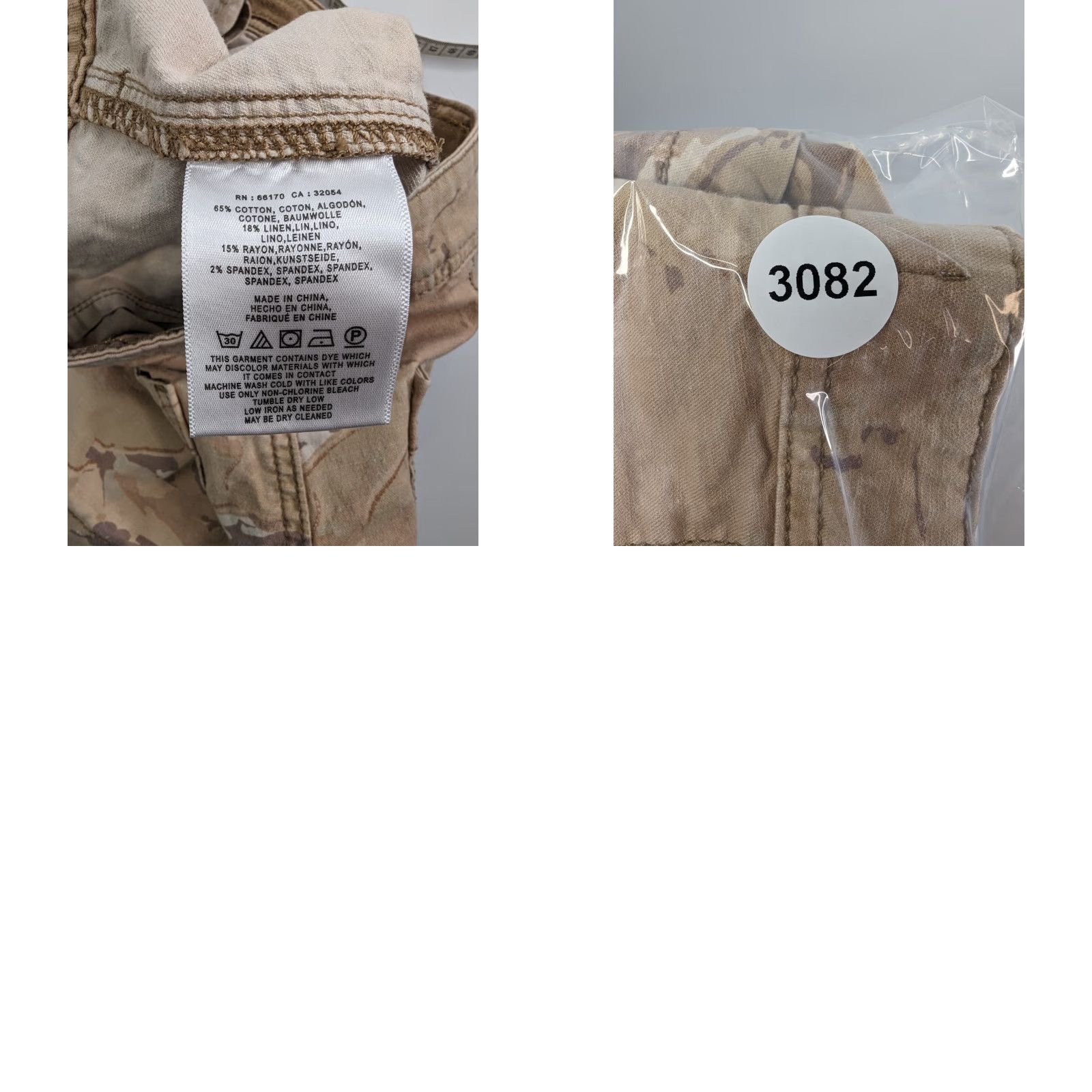Anthropologie VINTAGE Anthropologie The Wanderer Shorts Size 27 Tan Camo Camoflauge Utility Cargo Size 27" / US 4 / IT 40 - 8 Thumbnail