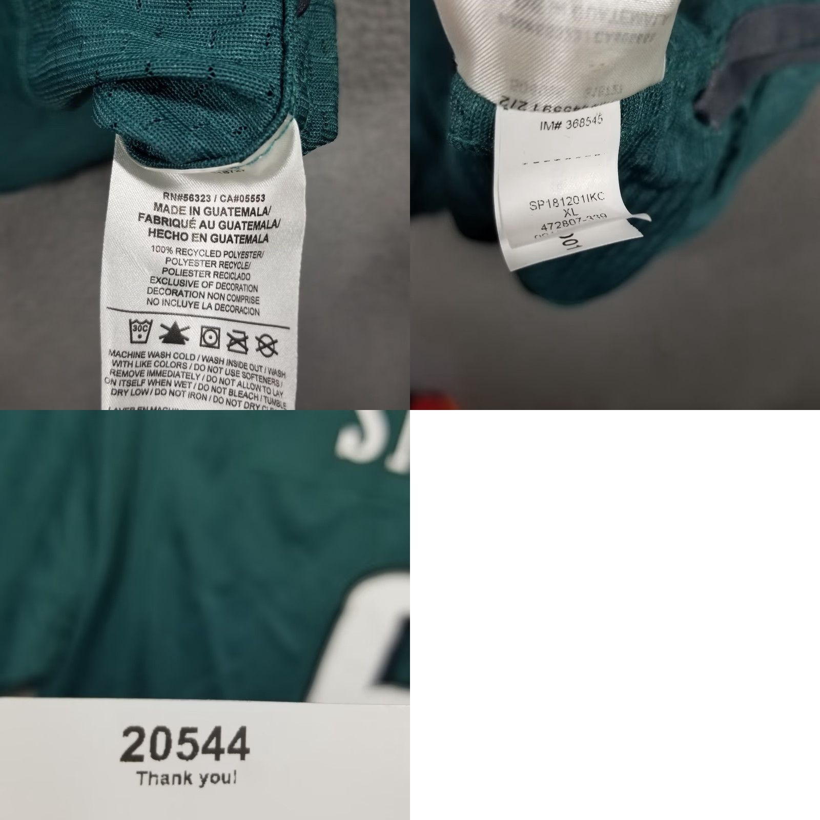 Nike VINTAGE Nike Philadelphia Eagles Super Bowl Jersey Short Sleeve Men's XL Black 90s Sports Fan Gift Size US XL / EU 56 / 4 - 8 Thumbnail