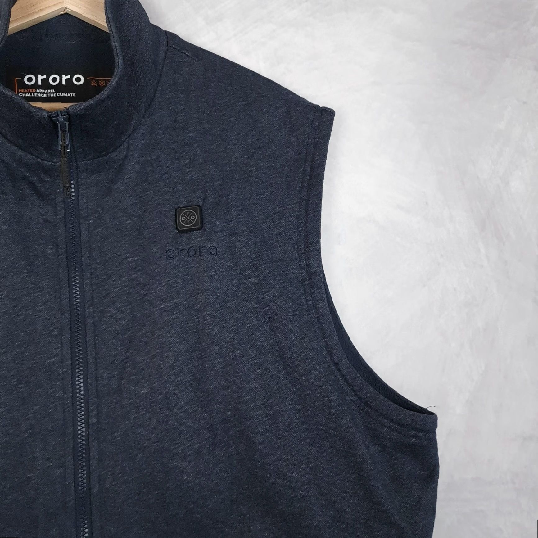 Vintage Ororo Vest Mens 3XL Blue Heated Fleece Full Zip Stand Collar Workwear Thermal Size US XXL / EU 58 / 5 - 4 Thumbnail