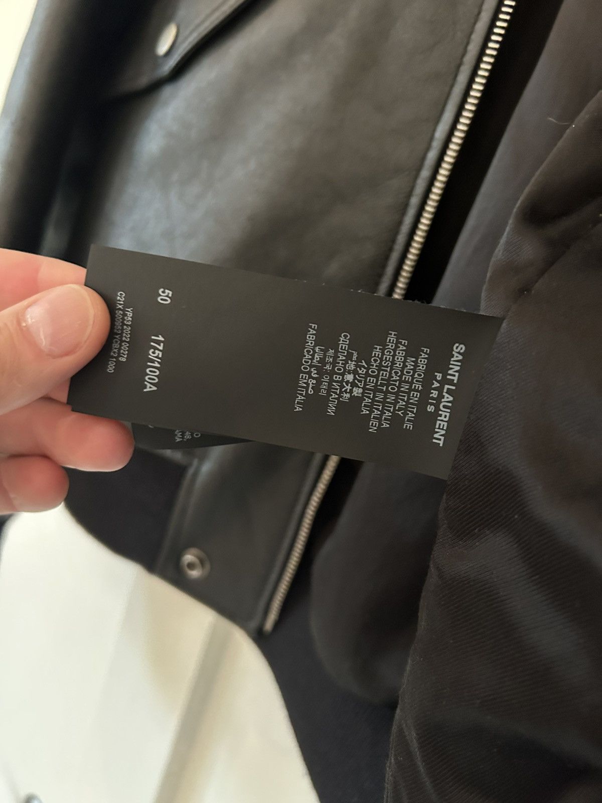 Saint Laurent Paris Saint Laurent MA-1 Lambskin Bomber (IT50) Size US M / EU 48-50 / 2 - 6 Thumbnail