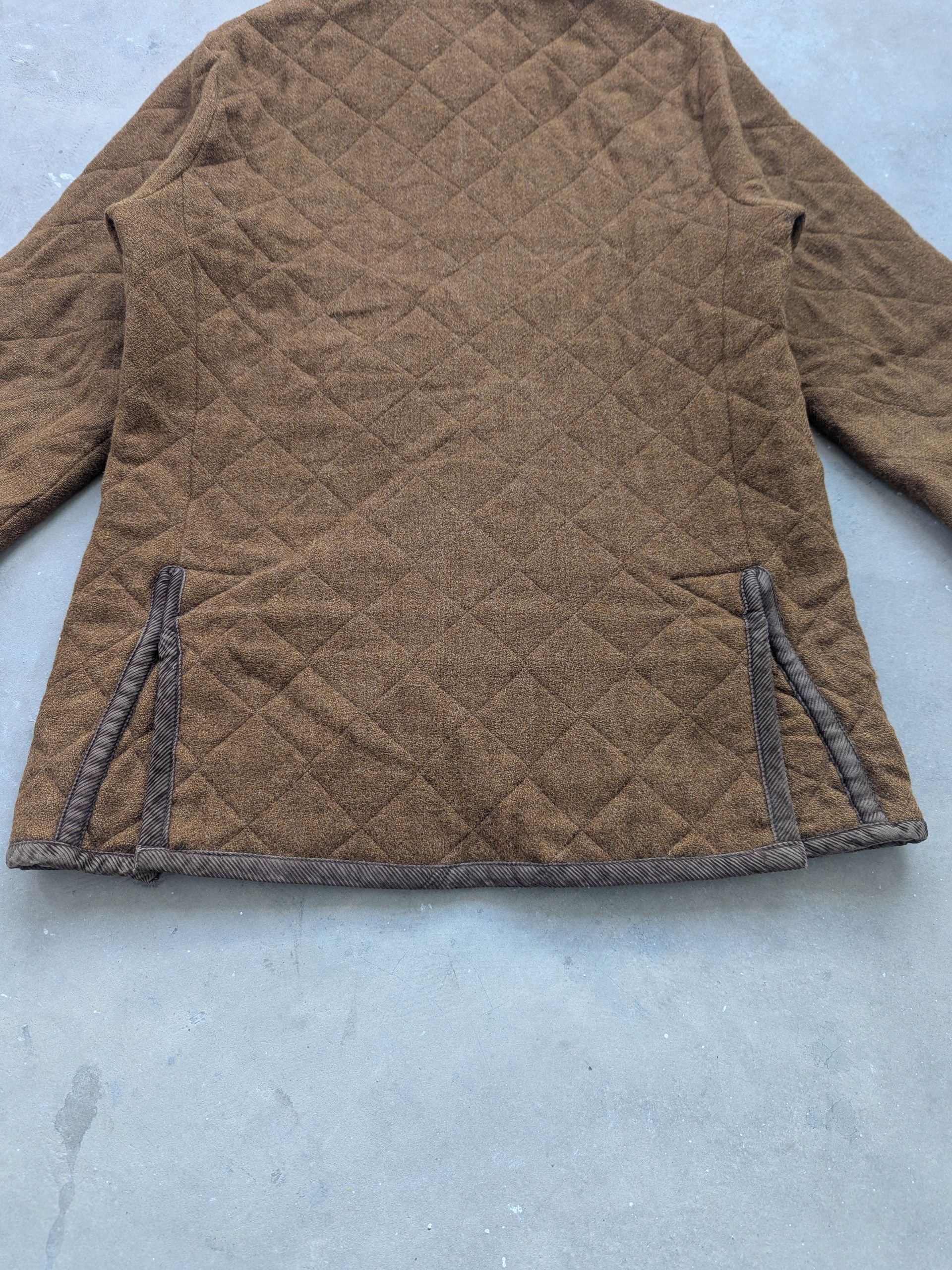 Lavenham Vintage Lavenham Long Melford Wool Quilted Jacket Brown Size M / US 6-8 / IT 42-44 - 16 Thumbnail