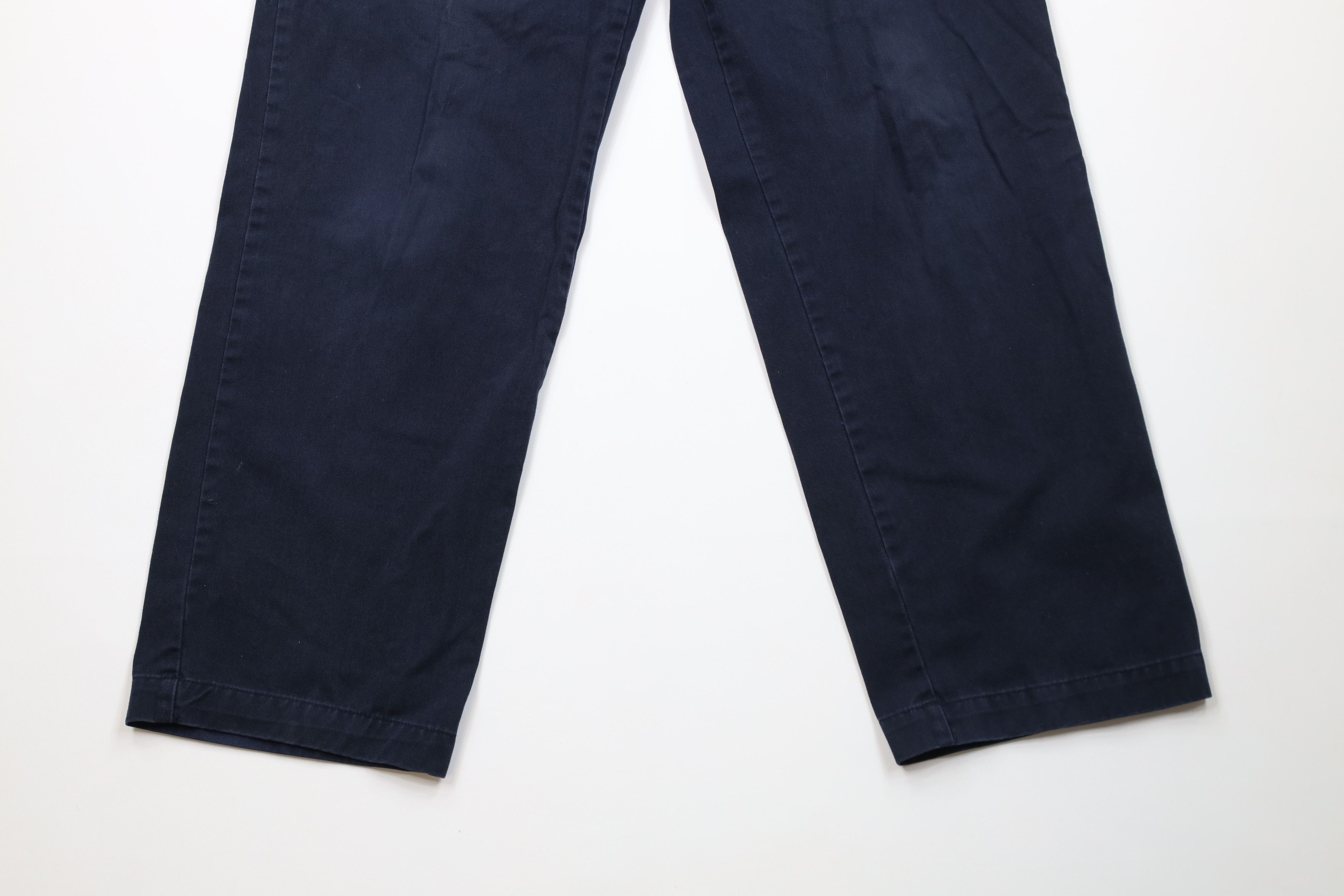 Tommy Hilfiger Vintage Y2K 2004 Tommy Hilfiger Wide Leg Chino Pants Blue Size US 36 / EU 52 - 4 Thumbnail