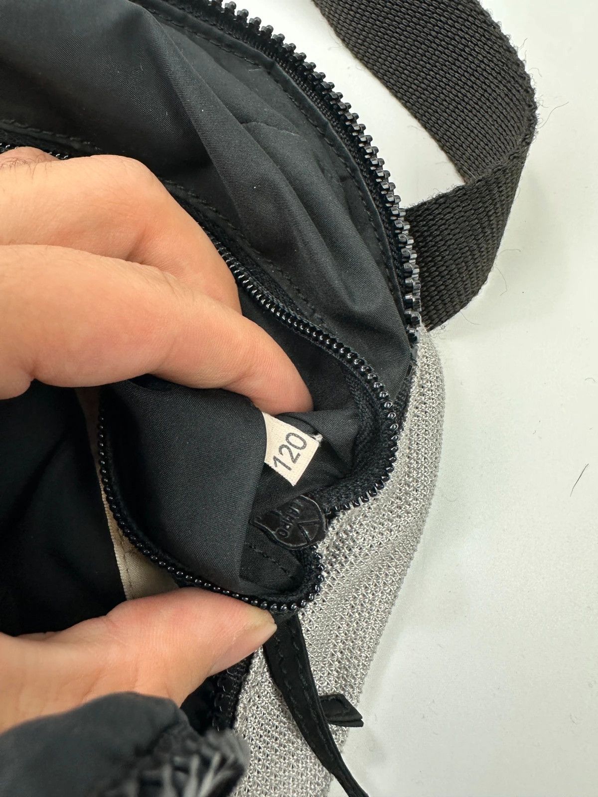 Miu Miu Miu Miu SS99 Grey Mesh 2in1 Chest Bag Backpack Size ONE SIZE - 13 Thumbnail
