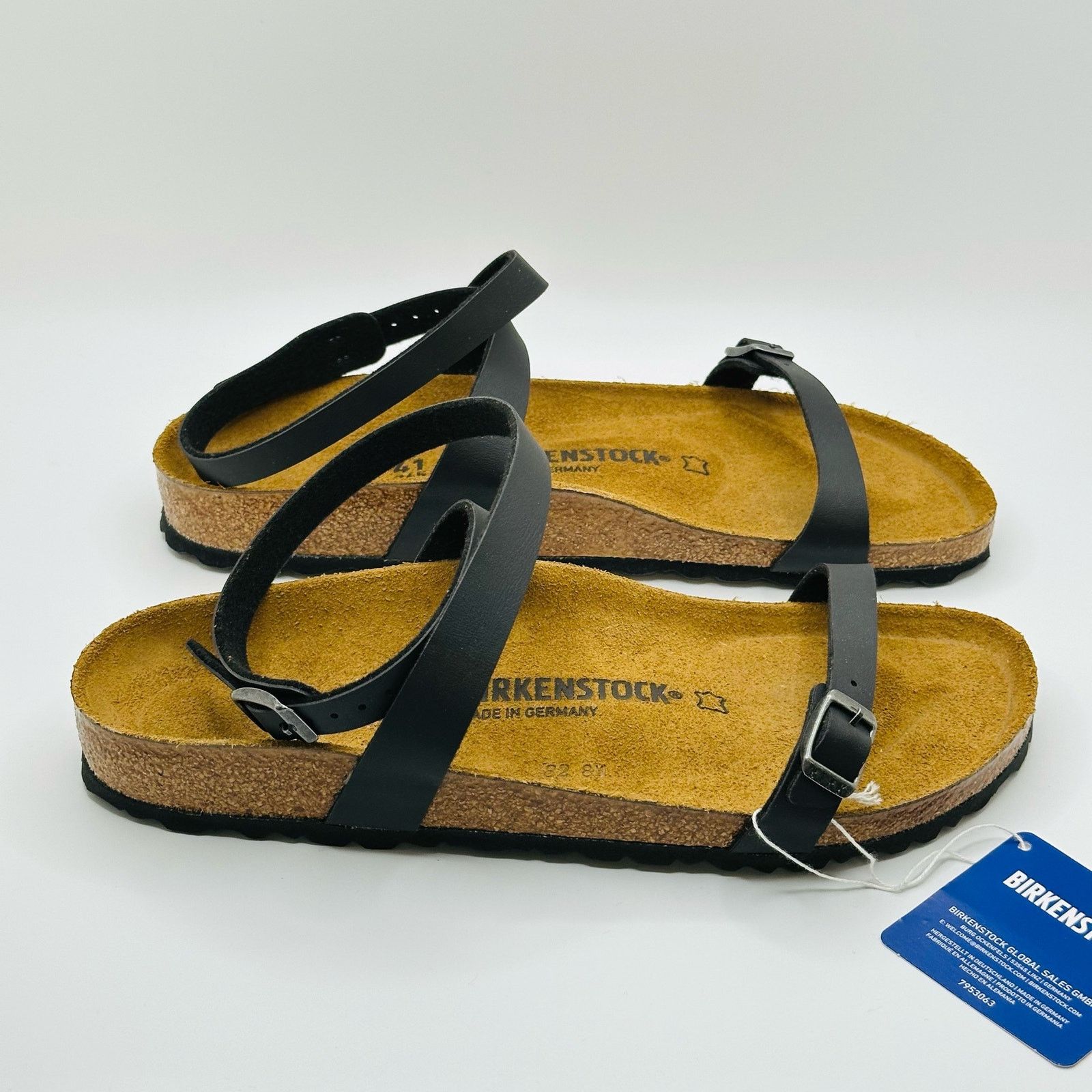 Birkenstock Birkenstock Black Strappy Women's Sandals - US 10-10.5 | 41 Size US 10.5 / IT 40.5 - 3 Thumbnail