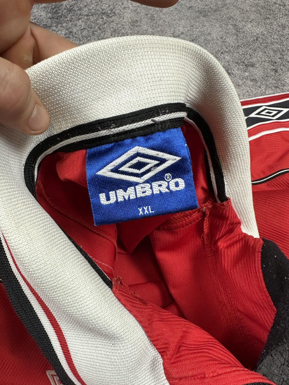 Umbro Vintage Umbro Manchester United jersey soccer Blokecore XXL Size US XXL / EU 58 / 5 - 6 Thumbnail