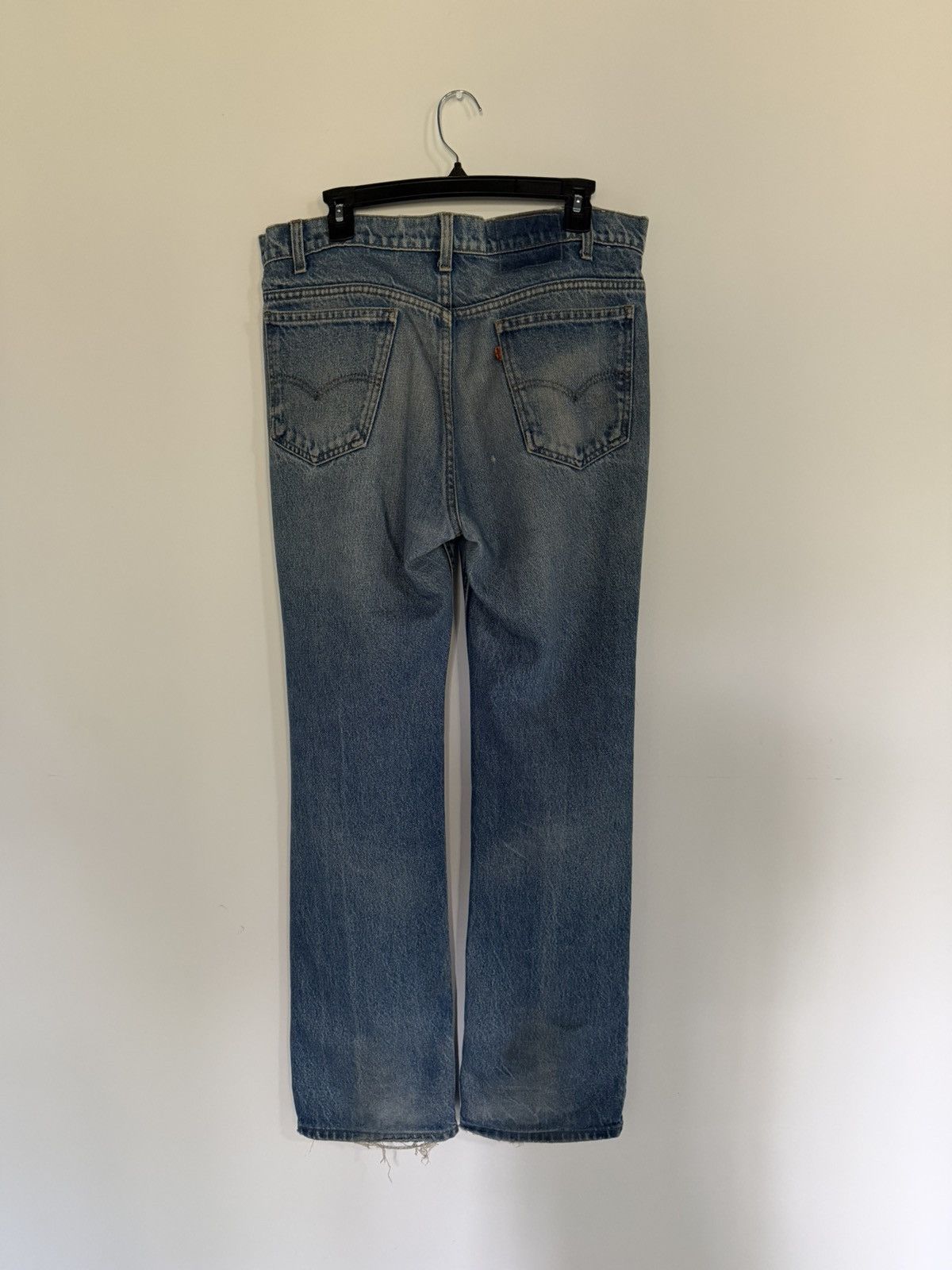 Vintage Thrashed & Faded Orange Tab Levis Size US 34 / EU 50 - 3 Thumbnail