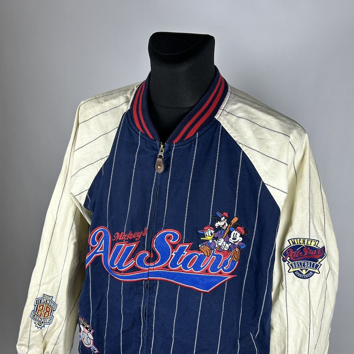 Disney × Vintage Disney baseball vintage jacket big logo spellout embriordery Size US XXL / EU 58 / 5 - 7 Thumbnail