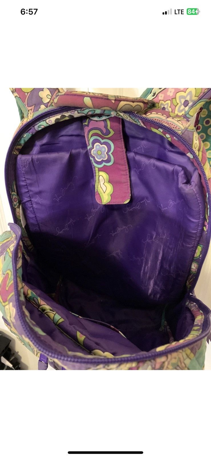 Vera Bradley Vera Bradley backpack purple paisley pattern Size ONE SIZE - 5 Thumbnail