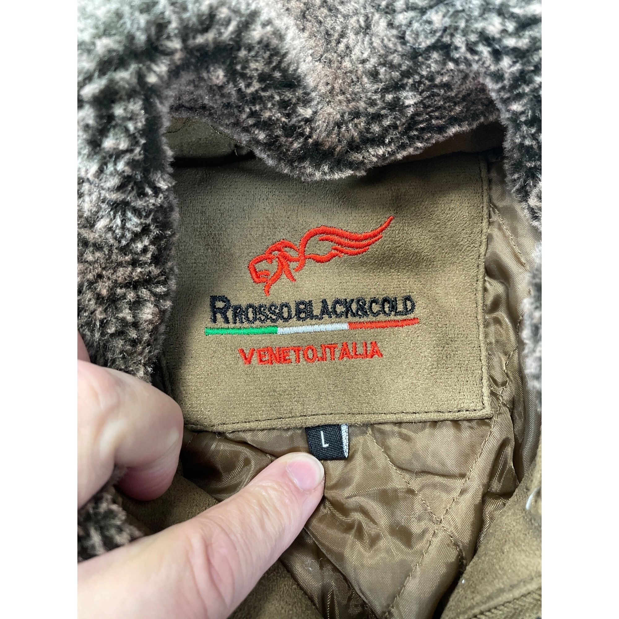 Other Rosso Black Gold Mens Brown suede Italian Boutique jacket/co Size US L / EU 52-54 / 3 - 10 Thumbnail