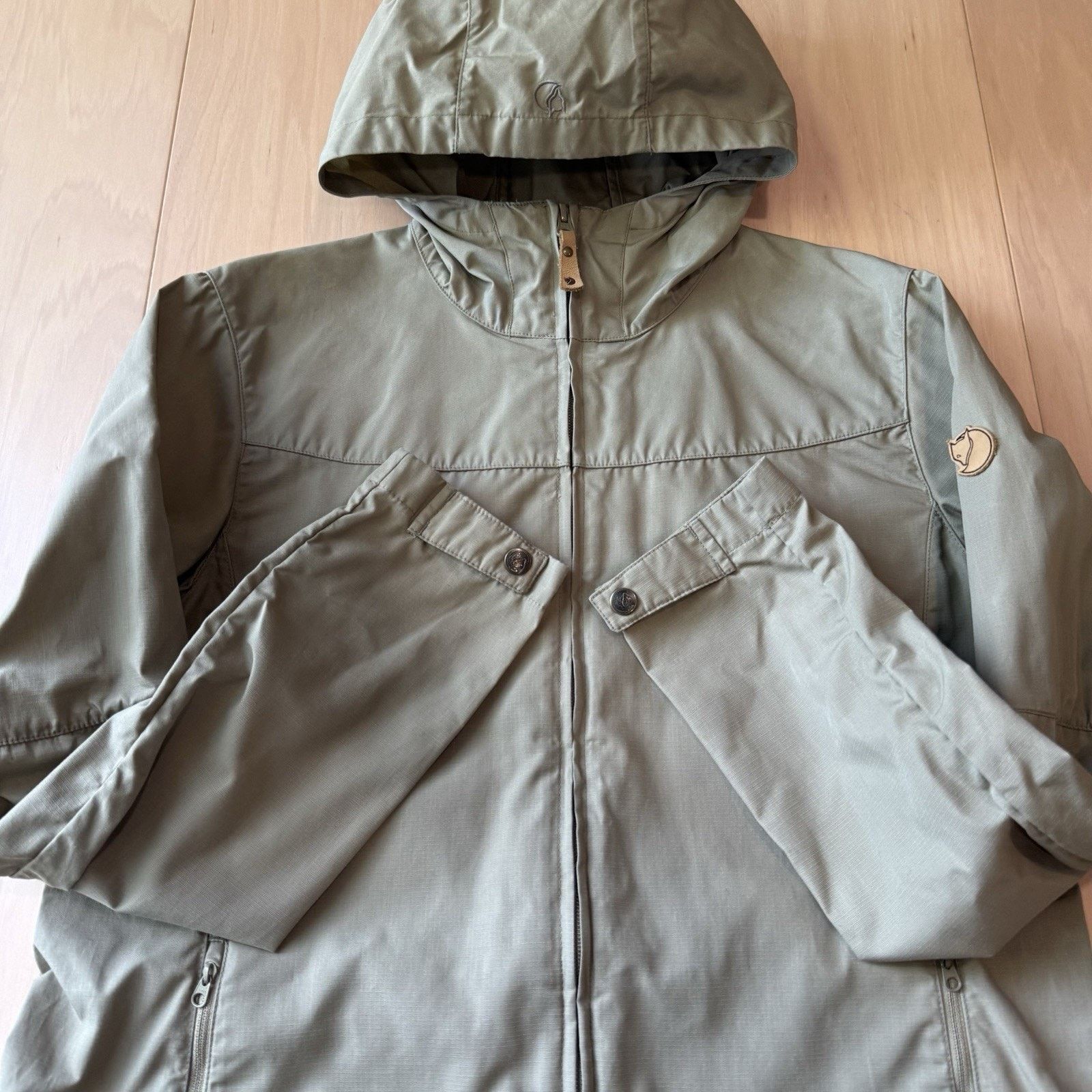 Fjallraven Fjallraven Stina Jacket Women's Large Khaki G1000 Full Zip Size L / US 10 / IT 46 - 4 Thumbnail