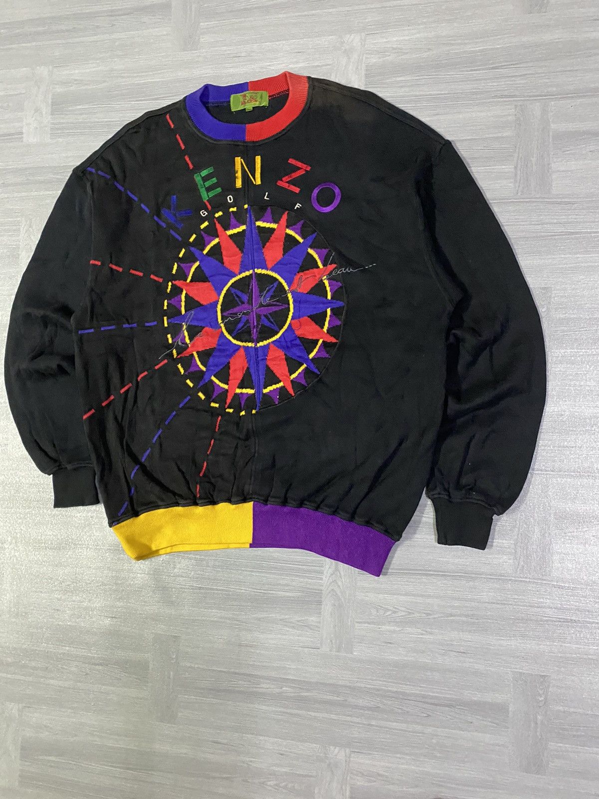 Kenzo Vintage Kenzo Golf Sweatshirt Embroidery Kenzo Golf Big Logo Size US L / EU 52-54 / 3 - 2 Thumbnail