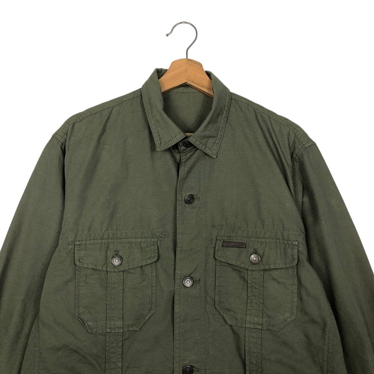 Japanese Brand 🔥VINTAGE BUTTON CHORE WORK JACKET CROCODILE ISSEY MIYAKE Size US L / EU 52-54 / 3 - 5 Thumbnail
