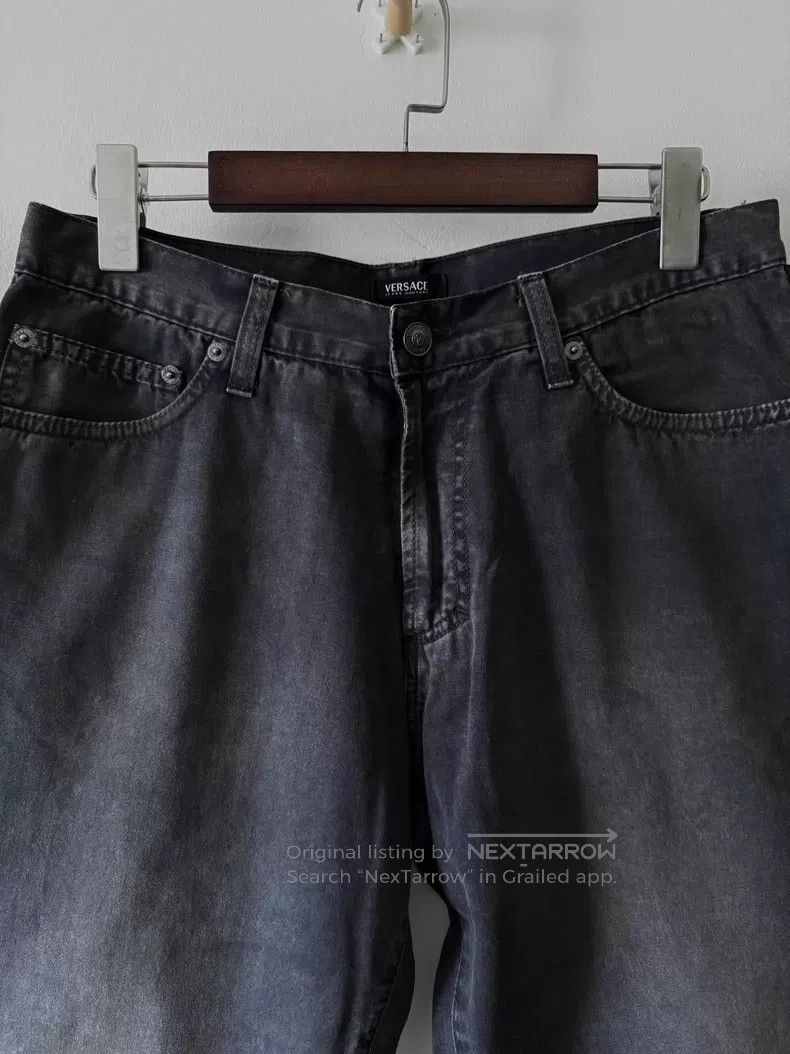 Versace Versace Grey Blue Washed Distressed Trousers i Size US 32 / EU 48 - 1 Thumbnail