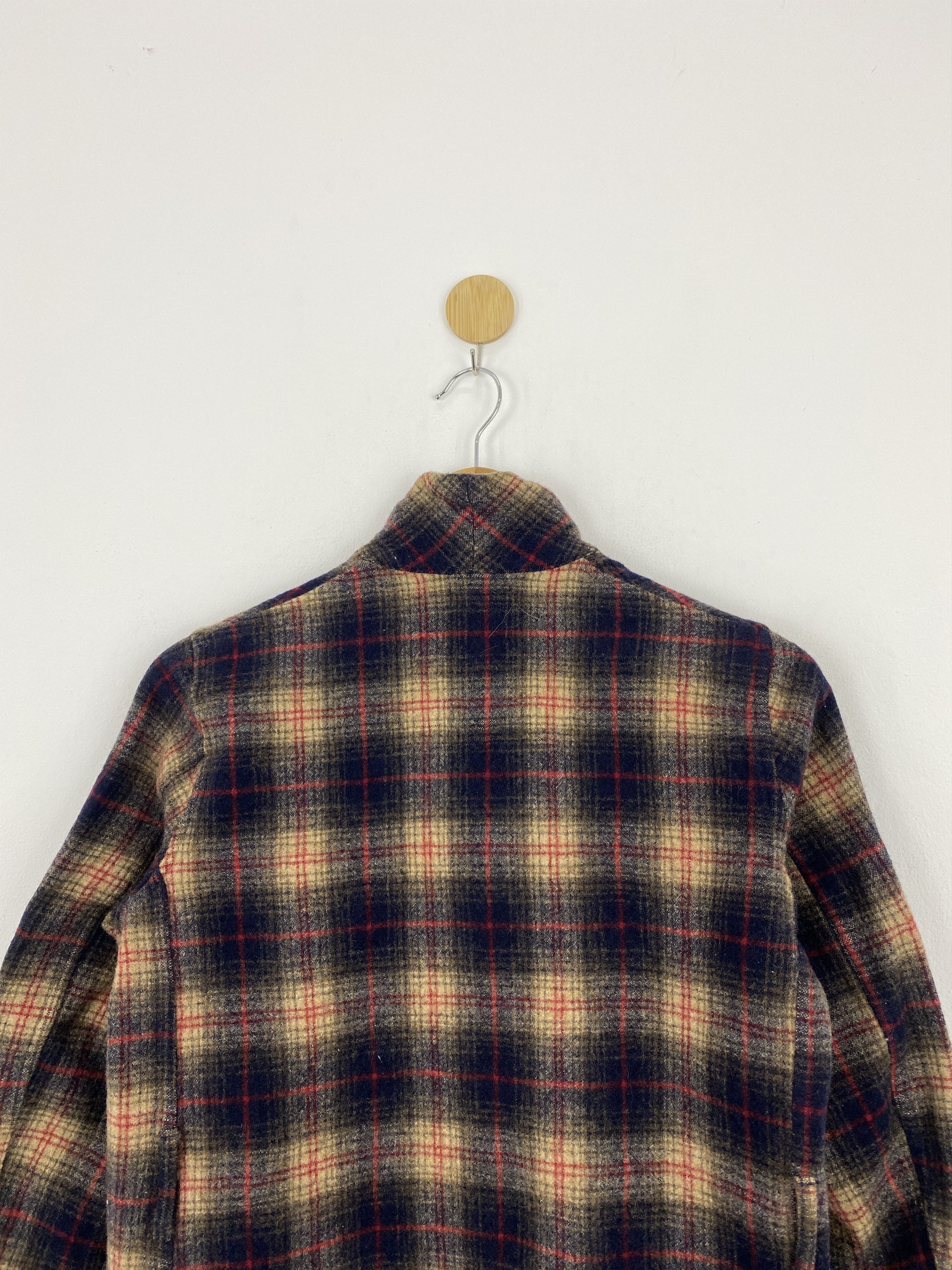 Pendleton Vintage 80s Pendleton Shadowplaid Wool Long Jacket J1814 Size US S / EU 44-46 / 1 - 4 Thumbnail
