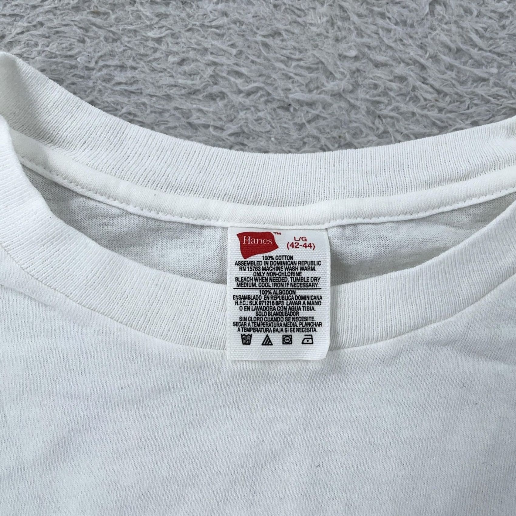 Hanes VINTAGE Hanes Blank White T-Shirt Mens S/M Crewneck Short Sleeve Plain Tee Basic Size US S / EU 44-46 / 1 - 7 Thumbnail