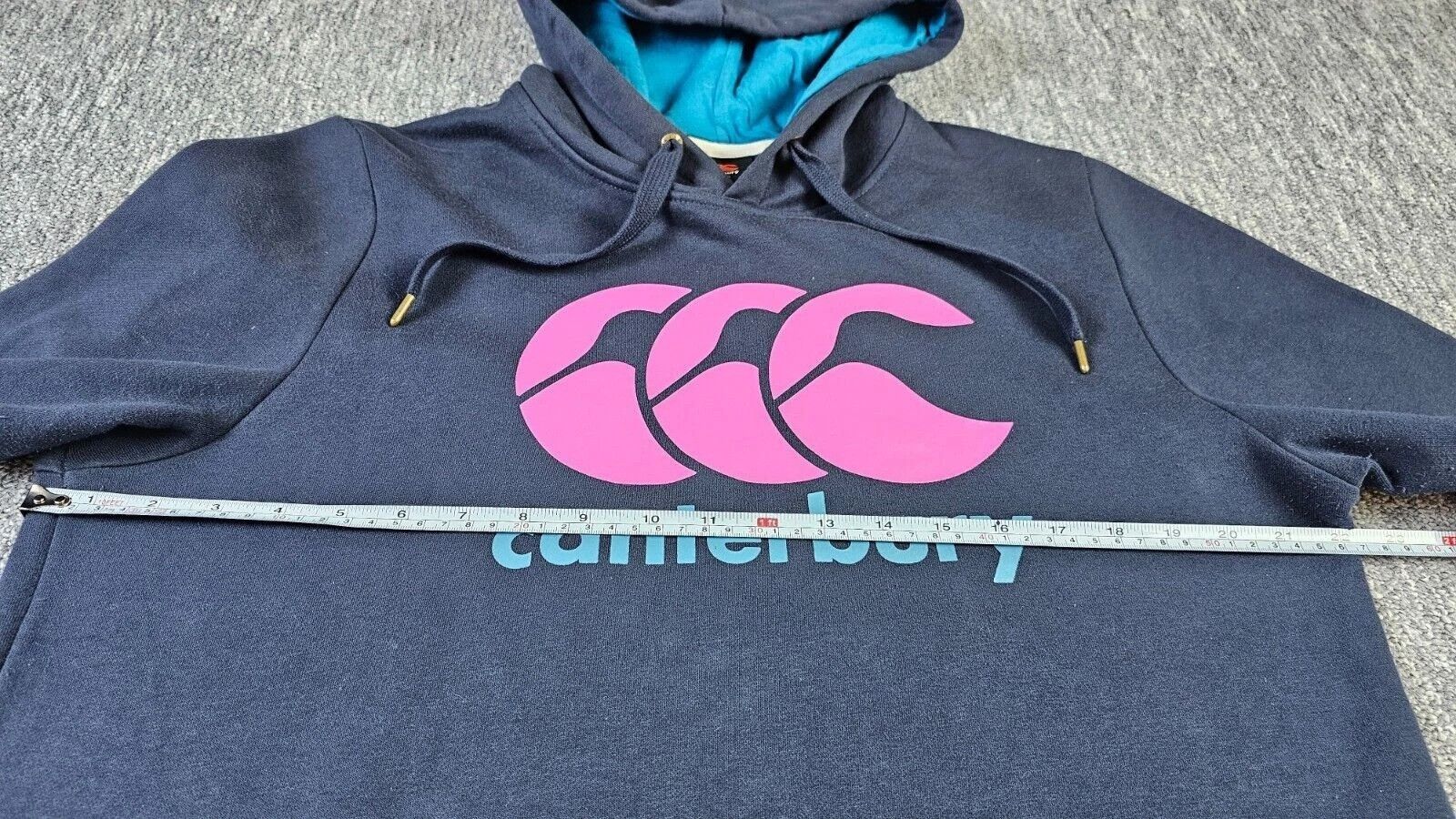 Canterbury of New Zealand Canterbury CCC Rugby Hoodie Navy Pink Logo Boys XL Fleece Size US XL / EU 56 / 4 - 7 Thumbnail