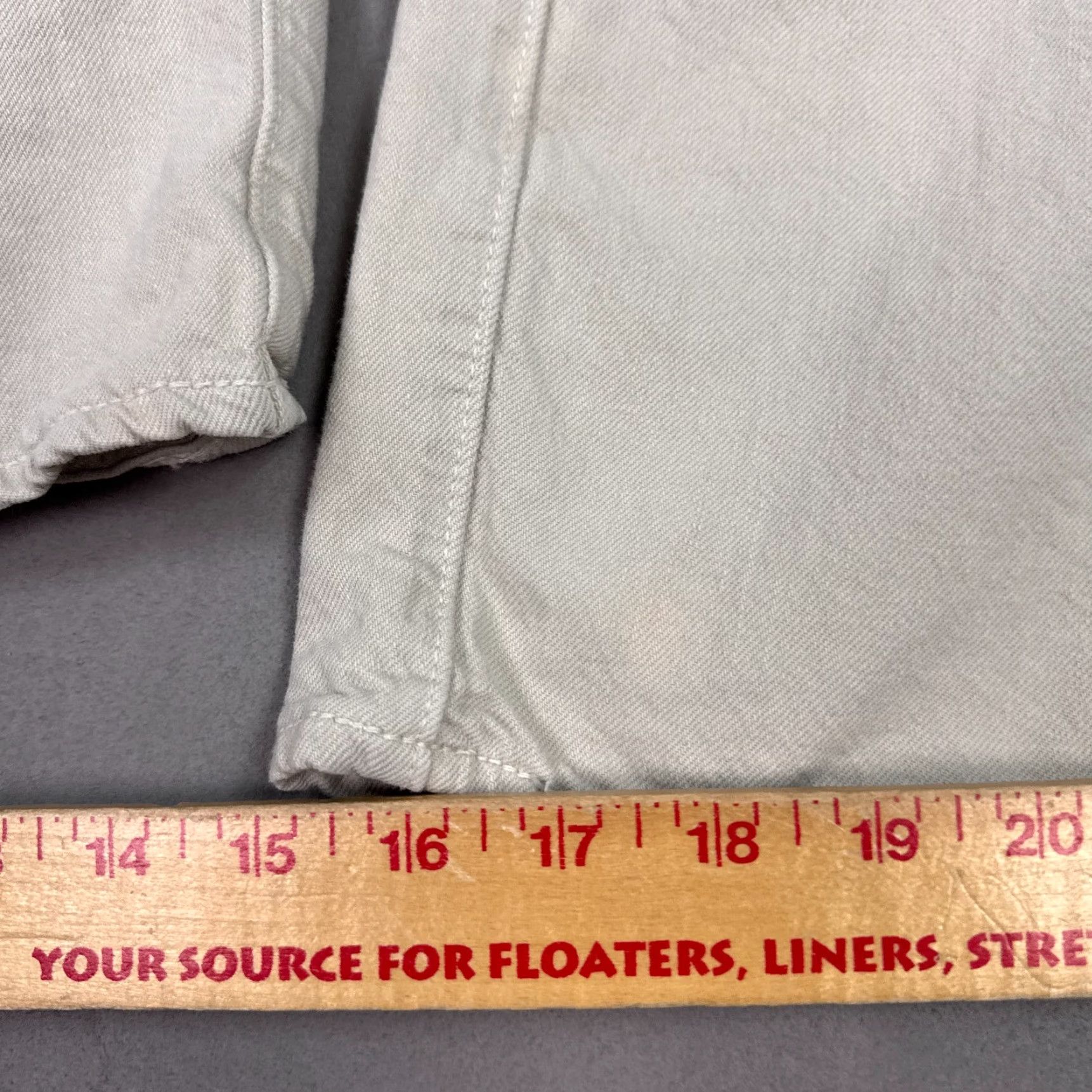 Levi's VINTAGE Levis 501 Jeans Mens 36x32 Beige Button Fly Denim Pants Faded Work Chore Office Size US 36 / EU 52 - 7 Thumbnail