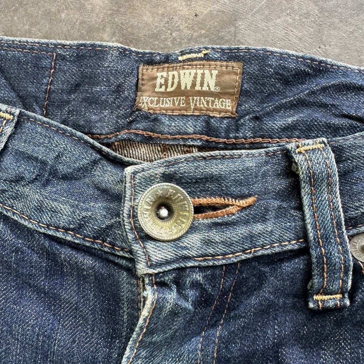 Japanese Brand Vintage Rusty Edwin Distressed Faded Denim Jean Pant W30 Size US 30 / EU 46 - 4 Thumbnail