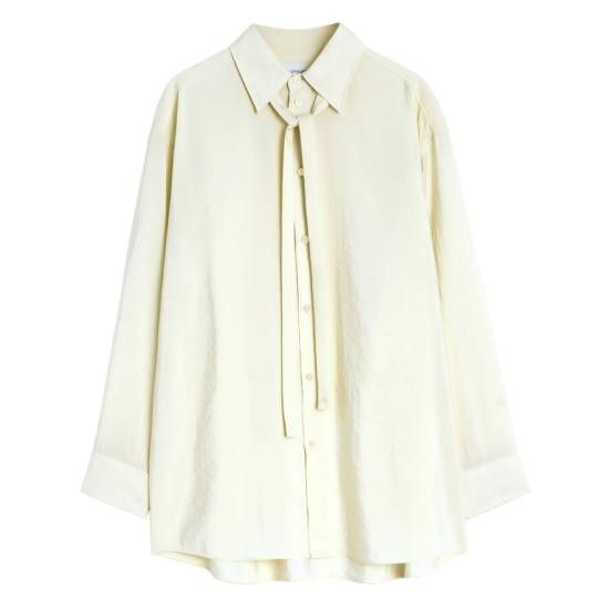 Lemaire LEMAIRE Women Shirts SH1051 LF1308 BG222 WHITE Size XS / US 0-2 / IT 36-38 - 1 Thumbnail
