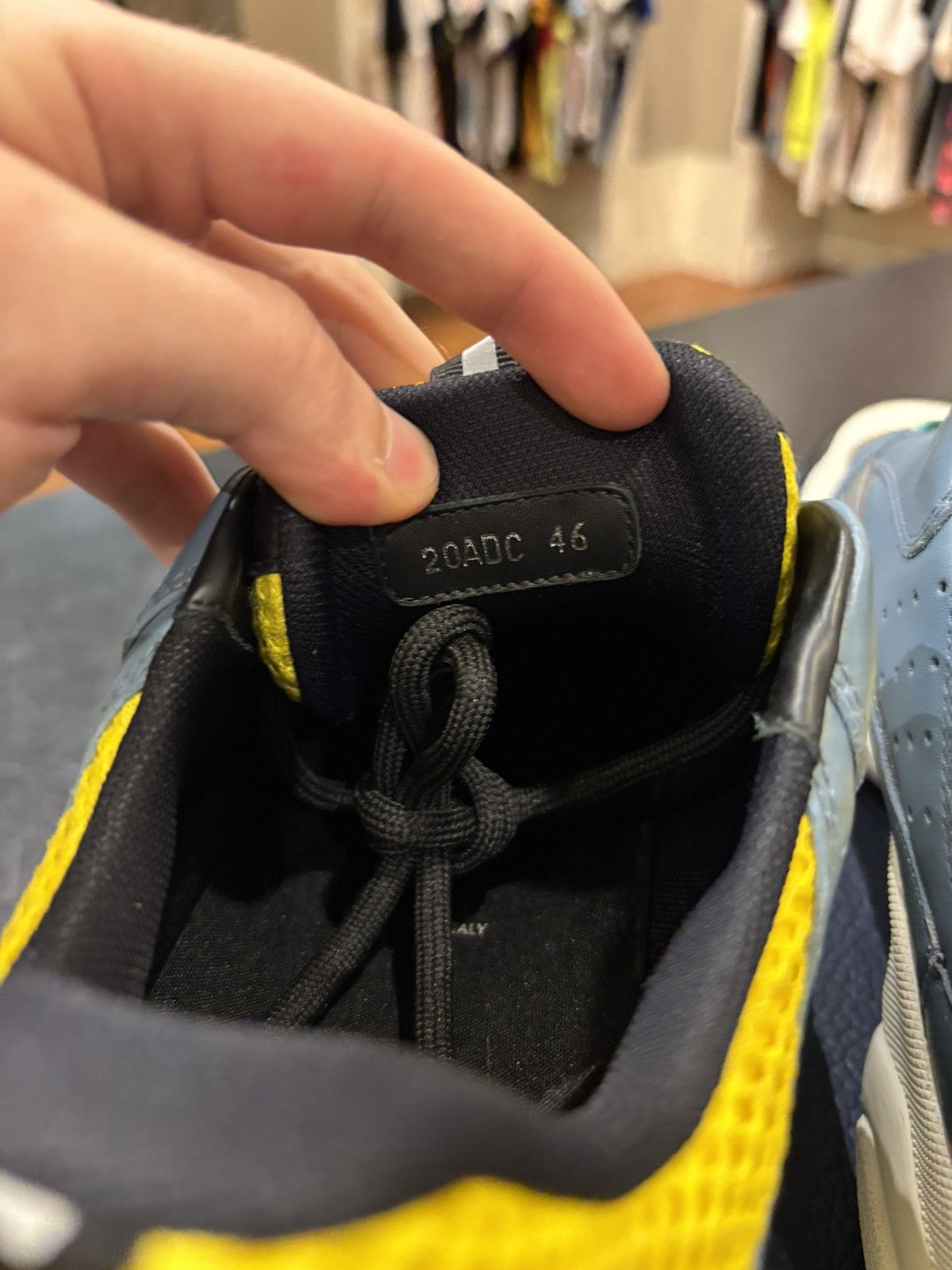 Dior Dior b22 blue yellow sneakers Size US 13 / EU 46 - 7 Thumbnail