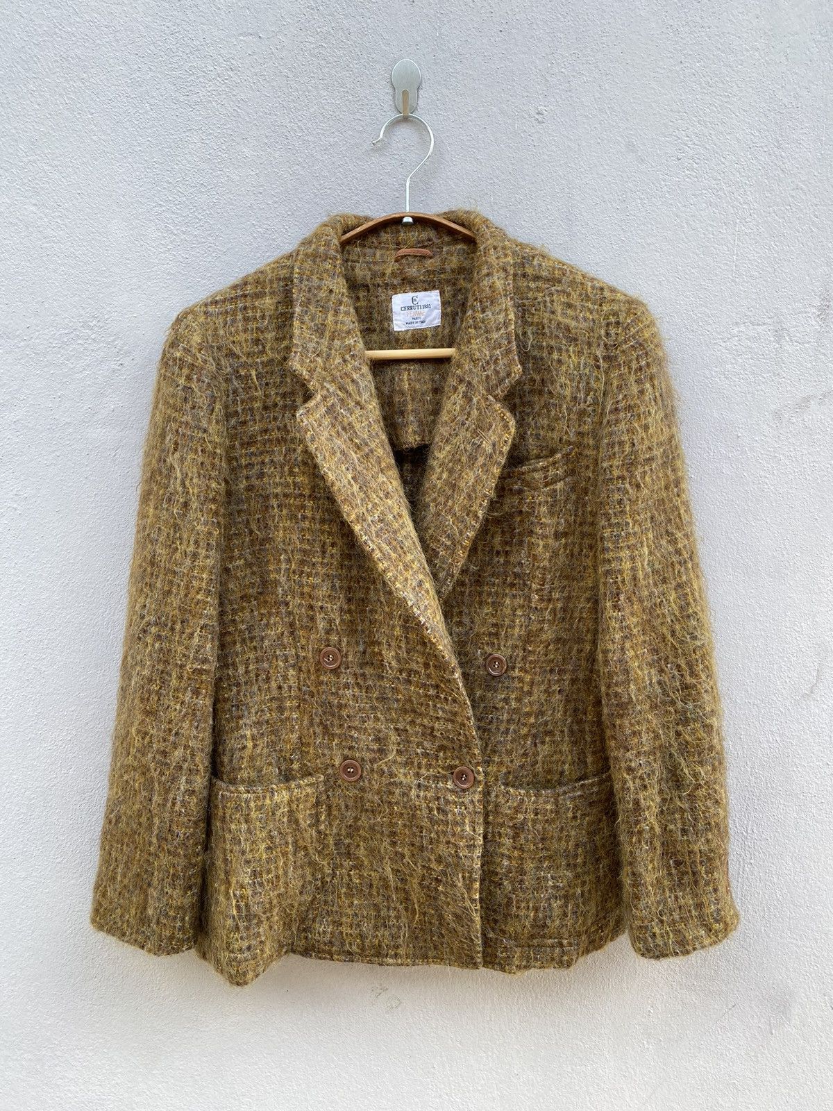 Cerruti 1881 × Designer Vintage CERRUTI 1881 Female Wool / Short Mohair Blazer Size S / US 4 / IT 40 - 1 Thumbnail