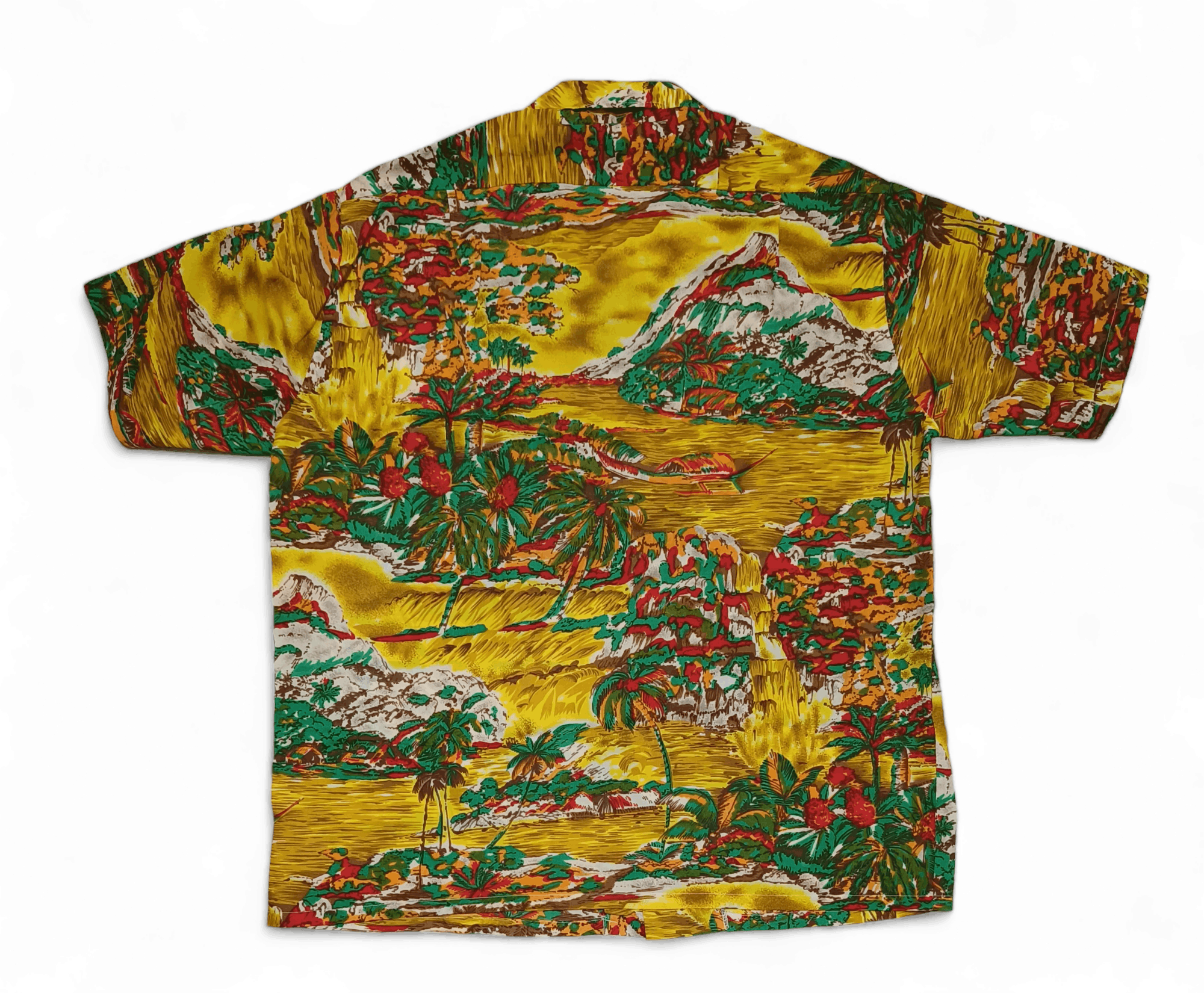 Vintage Vintage 70s Waikiki 76 Scenic Border Hawaiian Aloha Shirt Size US L / EU 52-54 / 3 - 2 Thumbnail
