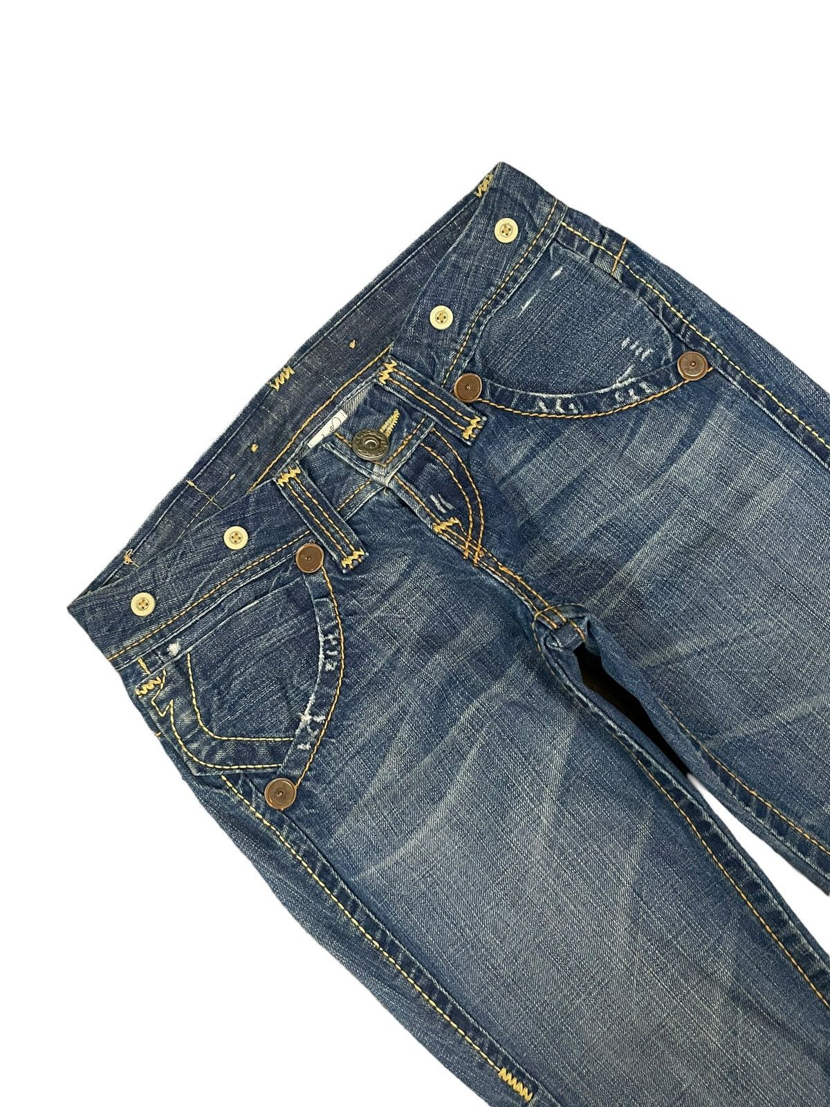 True Religion Vintage True Religion Women’s Denim Slim Straight Cut Jeans Size 31" - 6 Thumbnail
