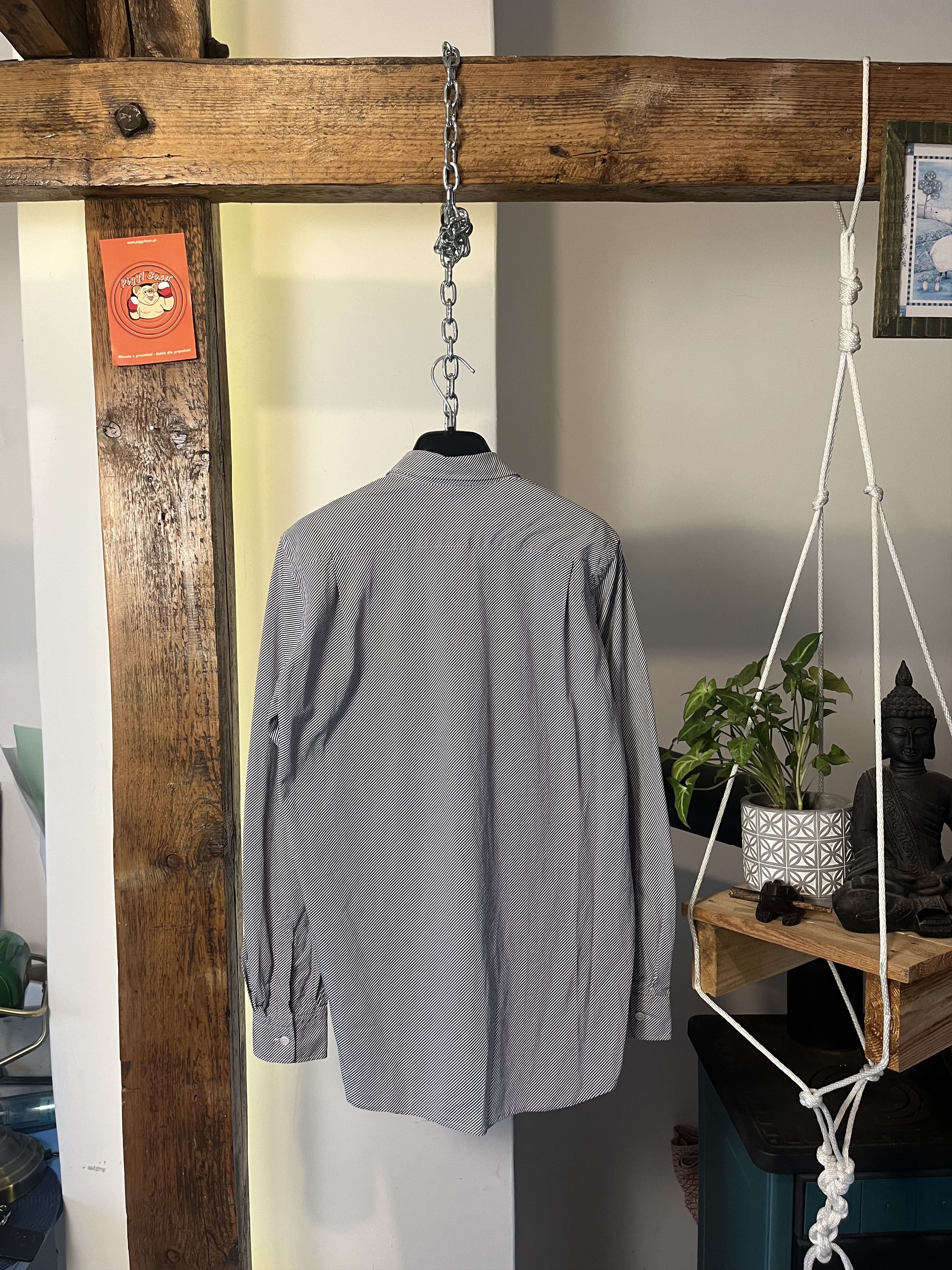 Comme des Garcons × Comme des Garcons Homme Plus AW08 Comme Des Garcons X H&M Assymetrical Striped Shirt Size US S / EU 44-46 / 1 - 2 Thumbnail