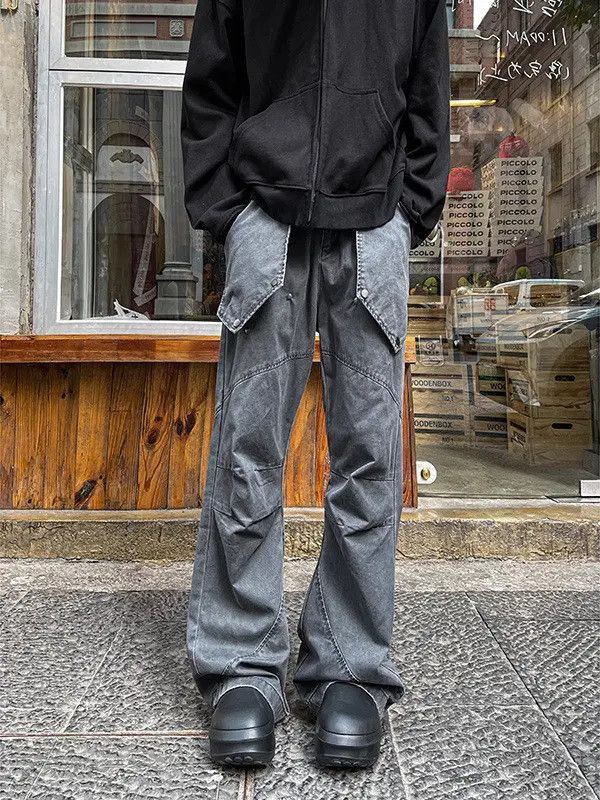 Japanese Brand Retro loose high street micro flared jeans Size US 32 / EU 48 - 2 Thumbnail