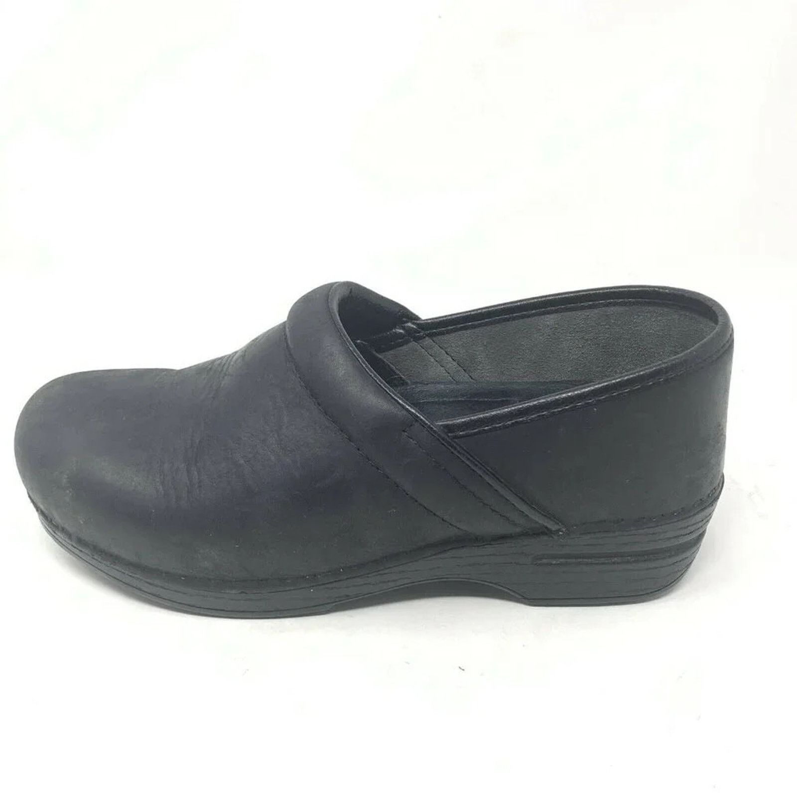 Dansko Dansko Black Leather Clog Slip On Shoes Size 41 US 10.5 Size US 11 / IT 41 - 1 Thumbnail