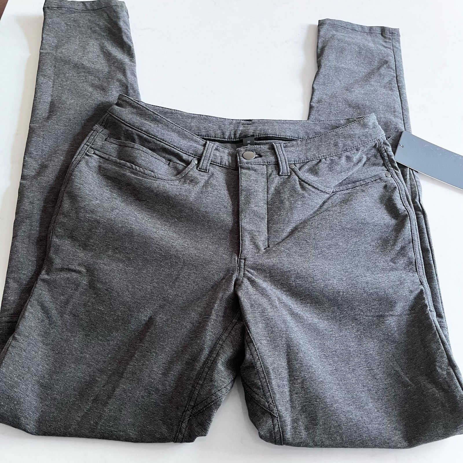 Lululemon Lululemon Mens Heather black ABC Skinny Pant 30x34 NWT Size US 30 / EU 46 - 2 Thumbnail