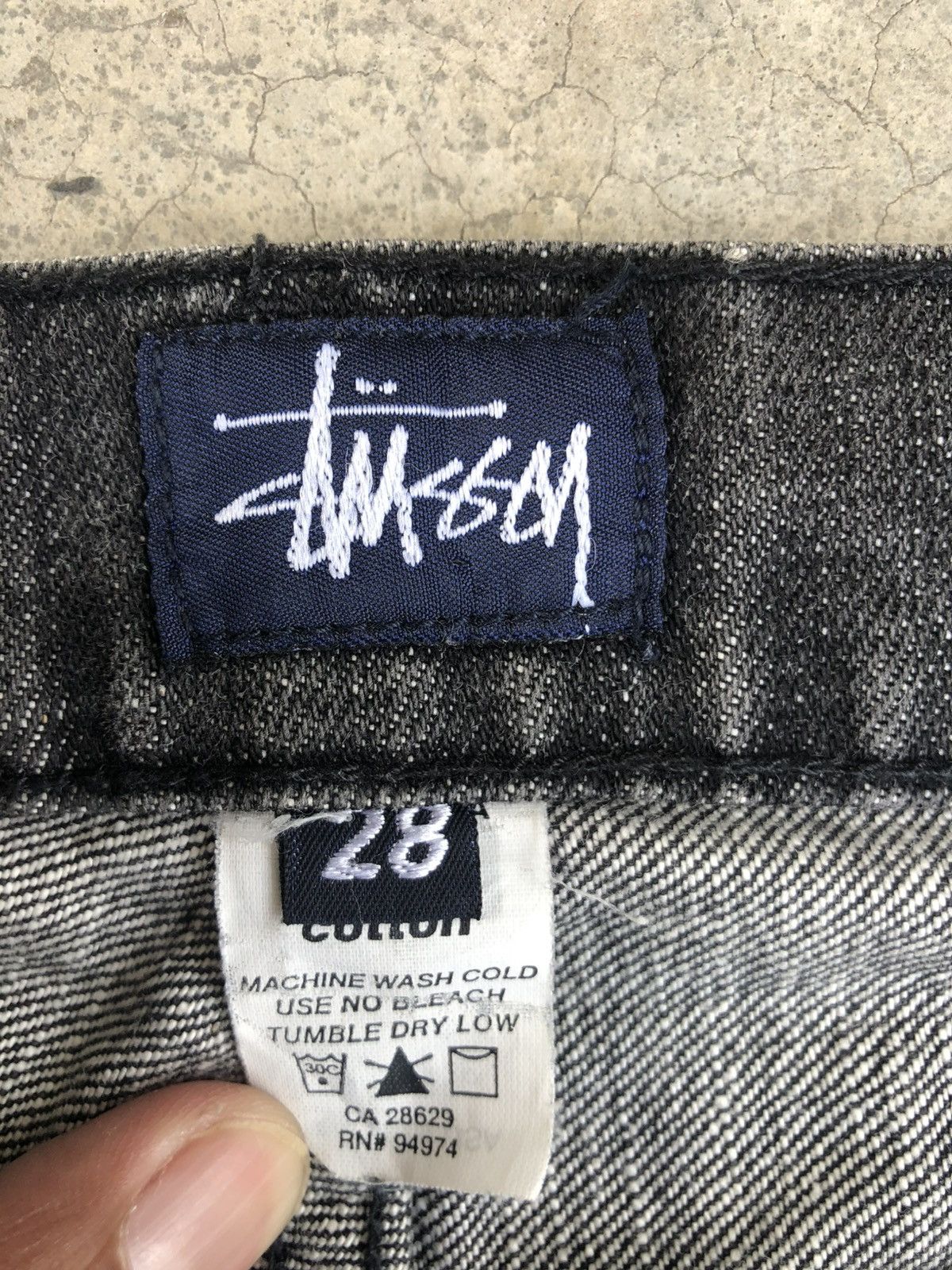 Stussy Stussy Spell out Jeans Distressed Denim Size US 29 - 20 Thumbnail