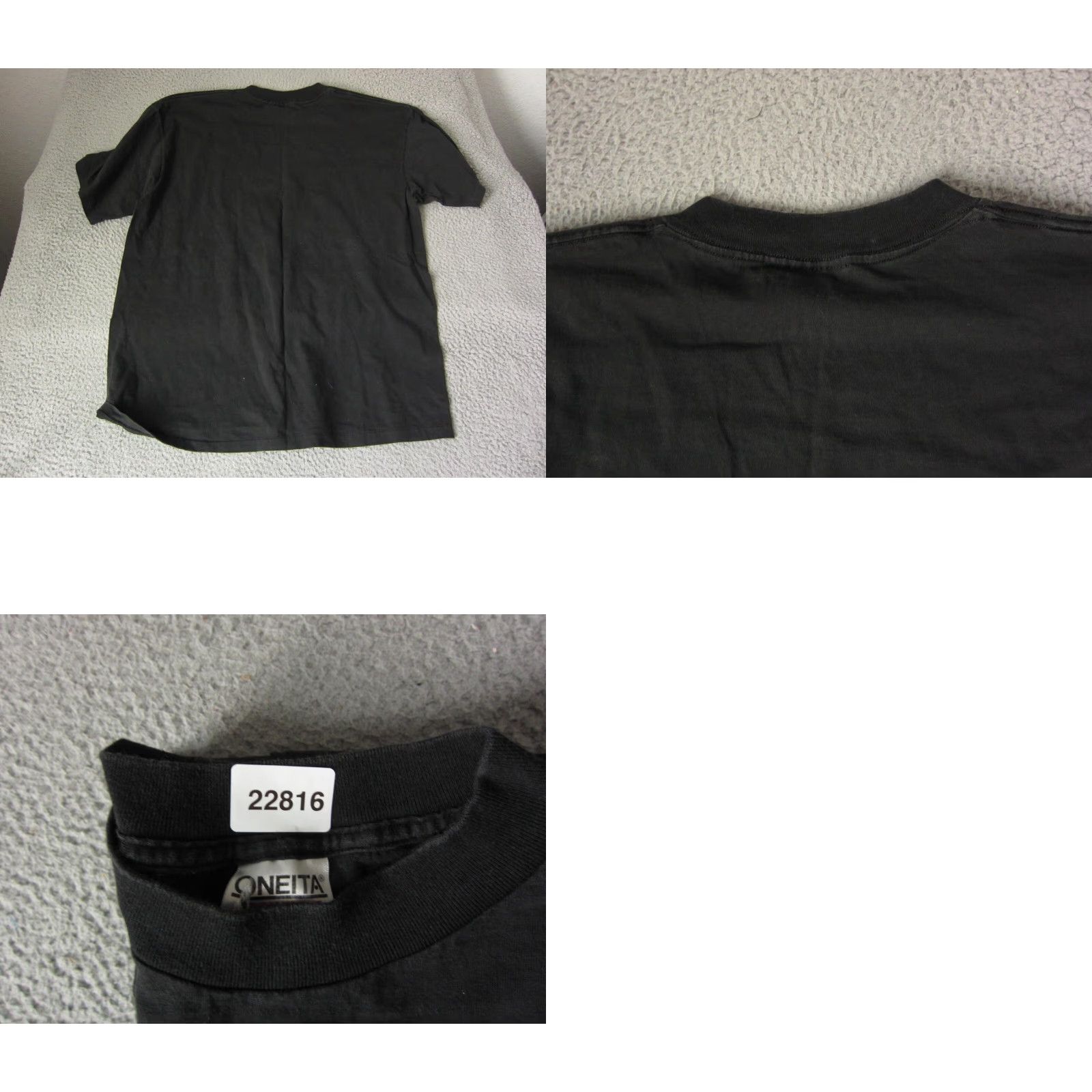 Vintage VINTAGE Oneita Florida Shirt XL Black Crew Neck Short Sleeve T-Shirt 80s 90s Mens Made in USA Single Stitch Size US XL / EU 56 / 4 - 9 Thumbnail