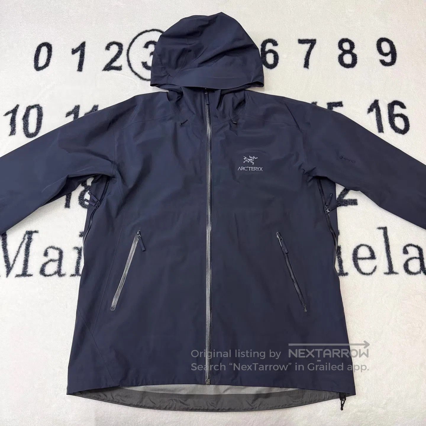 Arc'teryx Blue Hooded Rain Jacket with Zip Pockets. Size US XXL / EU 58 / 5 - 1 Thumbnail