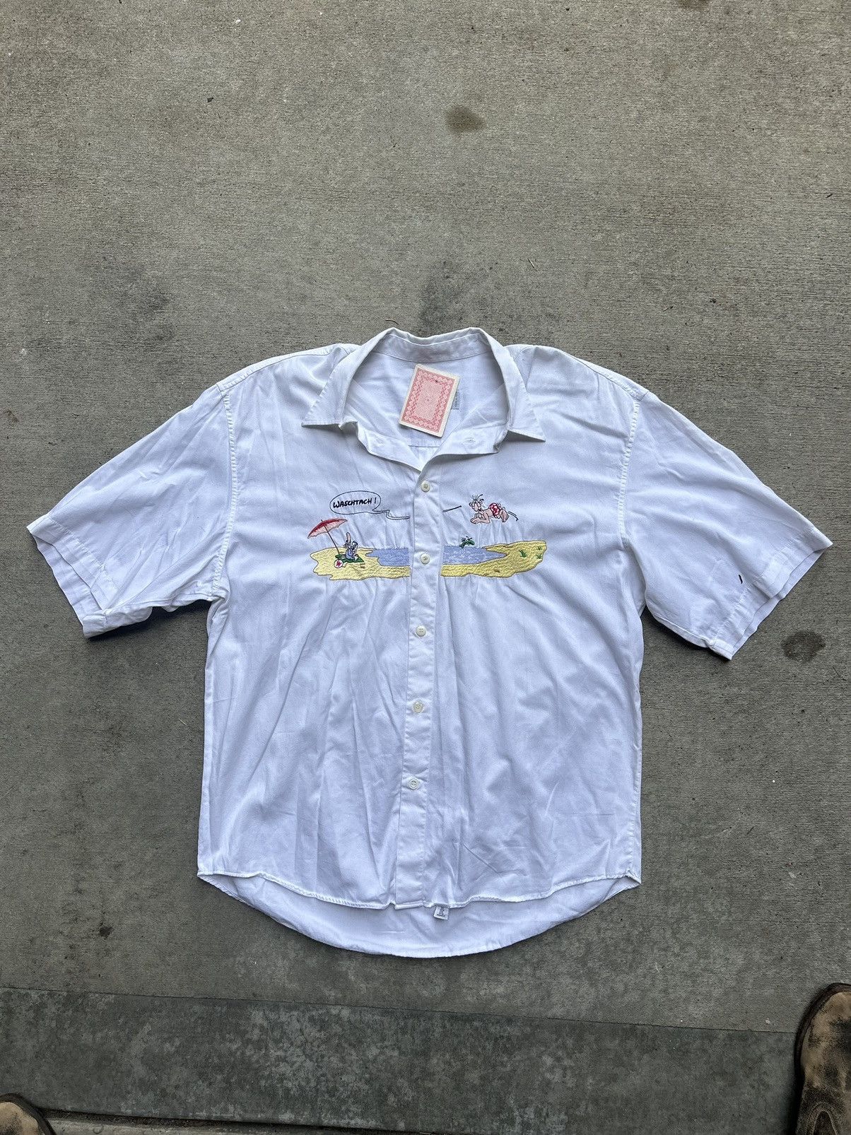 Vintage XL Vintage Italian Button Down Size US XL / EU 56 / 4 - 1 Thumbnail