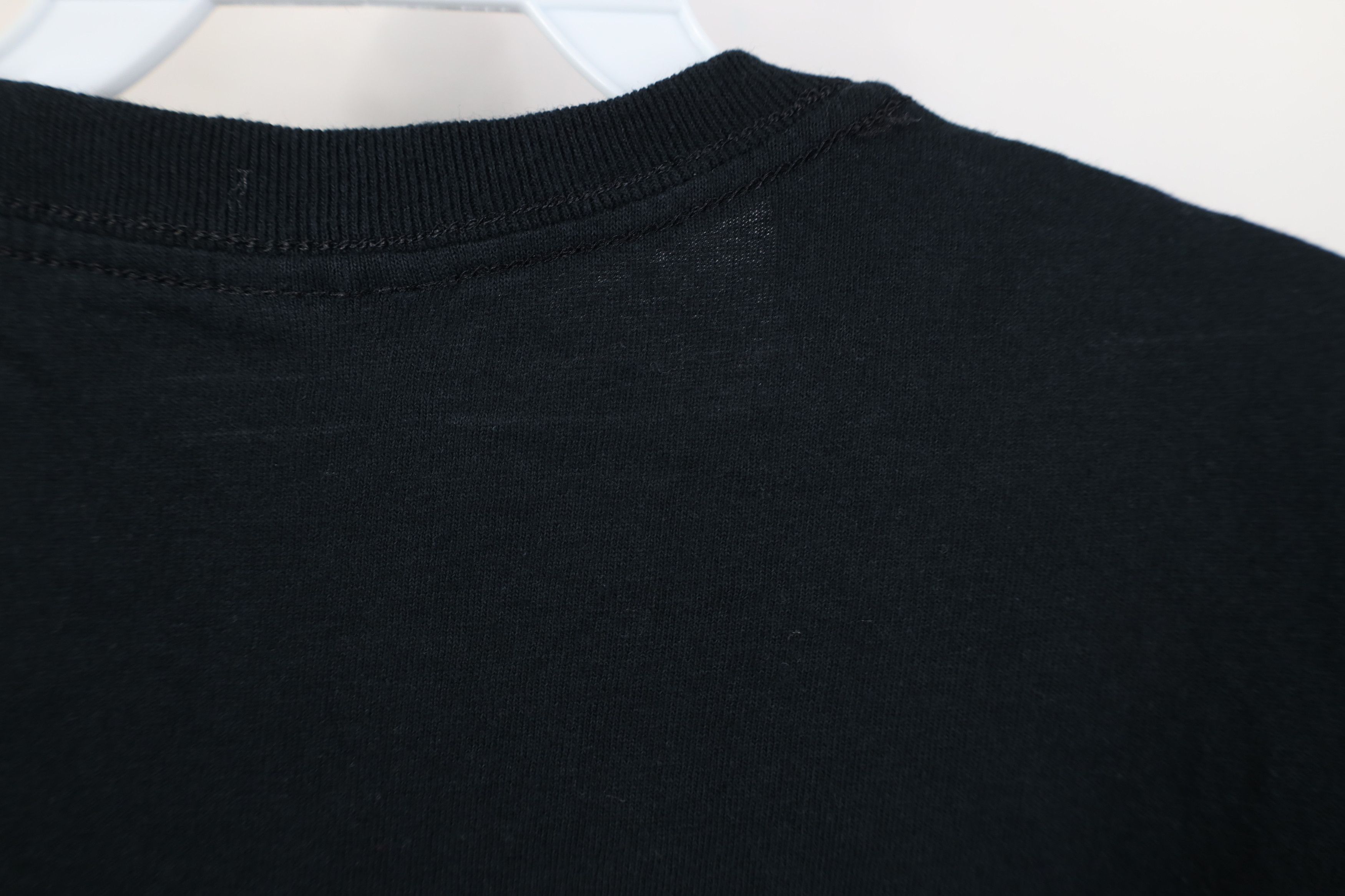 Vintage Vintage 90s Y2K Streetwear Faded Blank Cotton T-Shirt Black Size US M / EU 48-50 / 2 - 9 Thumbnail