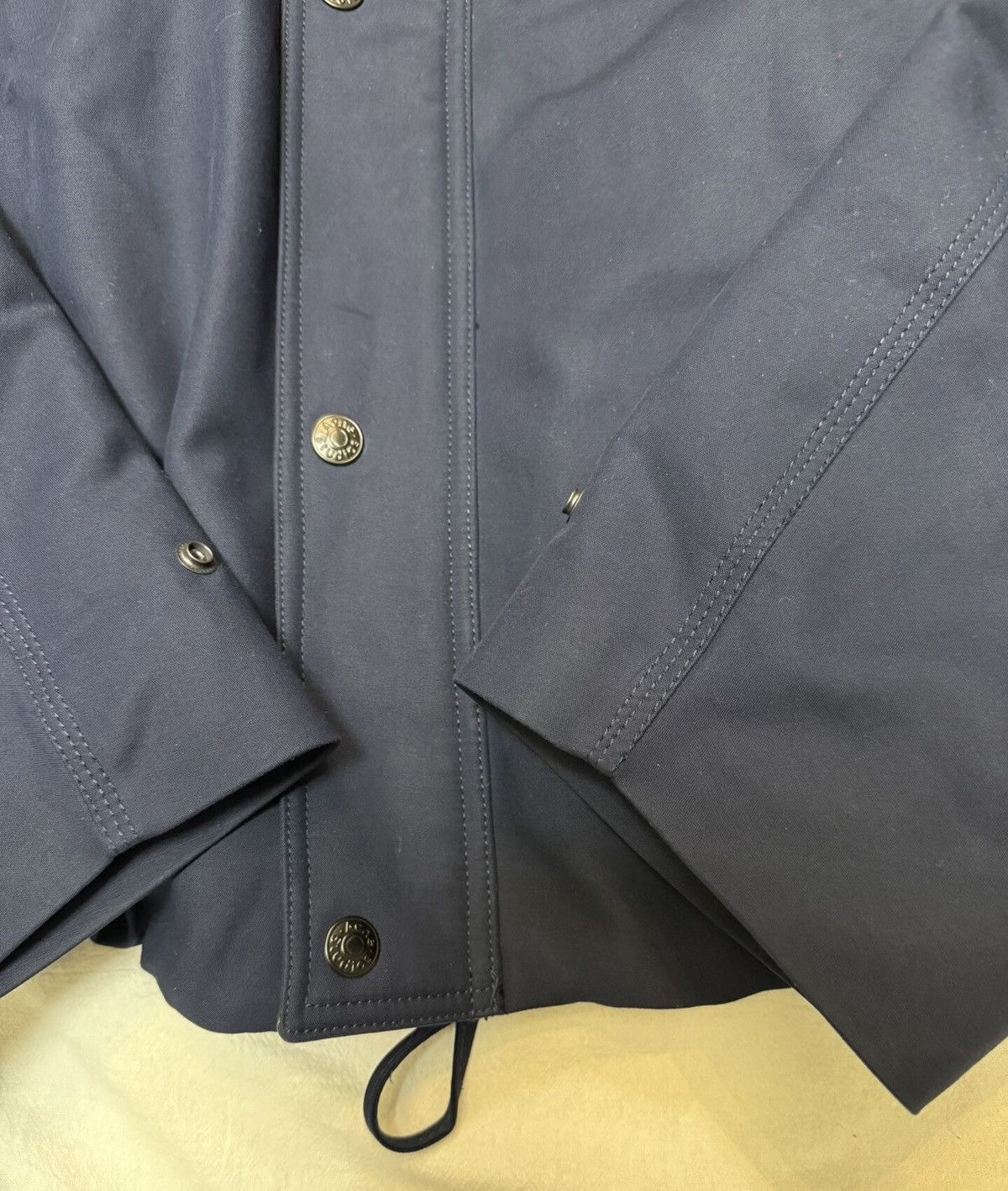 Acne Studios Acne Studios 25FW Dark Blue Leather Collar Bomber Jacket Size US M / EU 48-50 / 2 - 2 Thumbnail