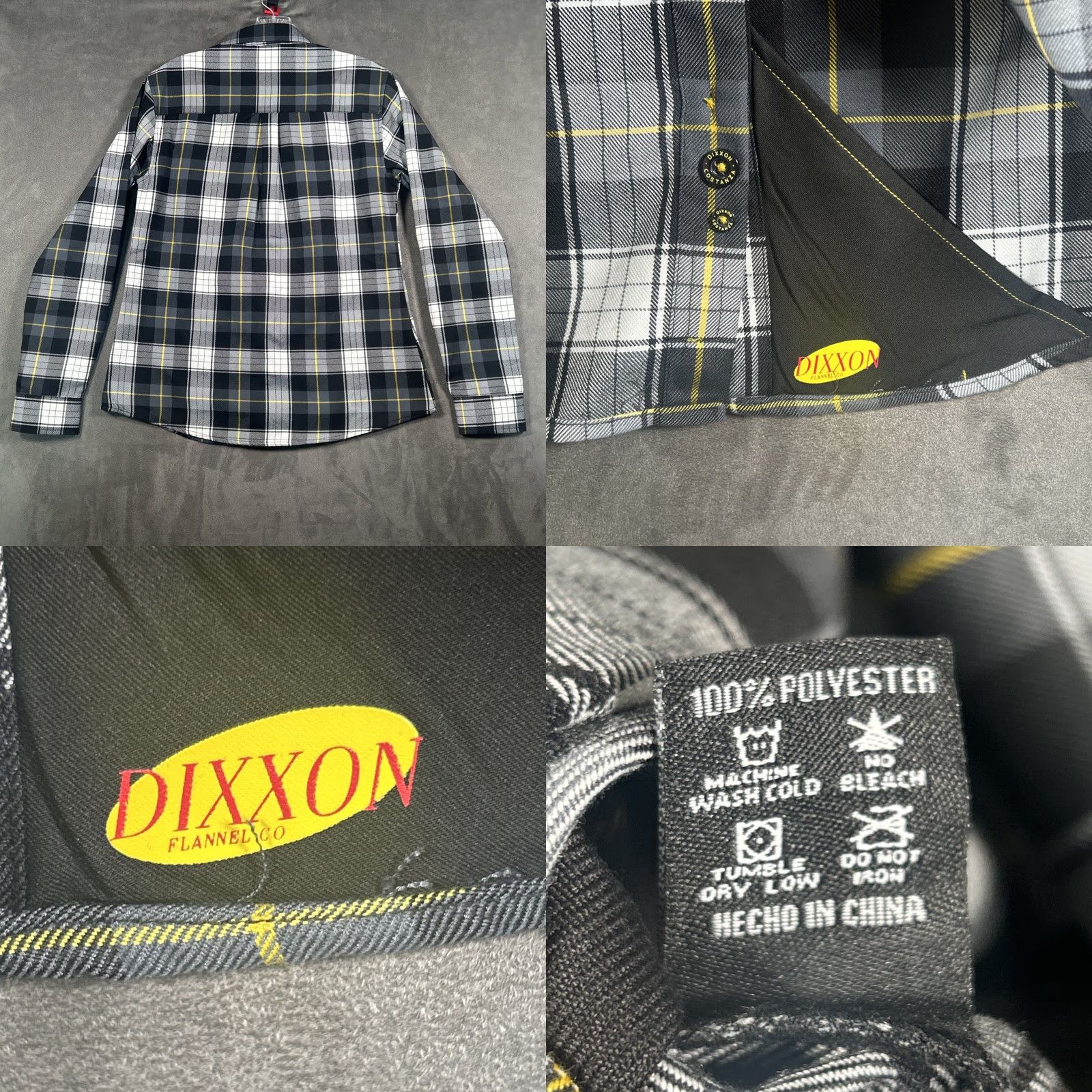 Vintage Womens Dixxon Flannel "Costanza" Long Sleeve Rare Limited Medium New Size M / US 6-8 / IT 42-44 - 8 Thumbnail