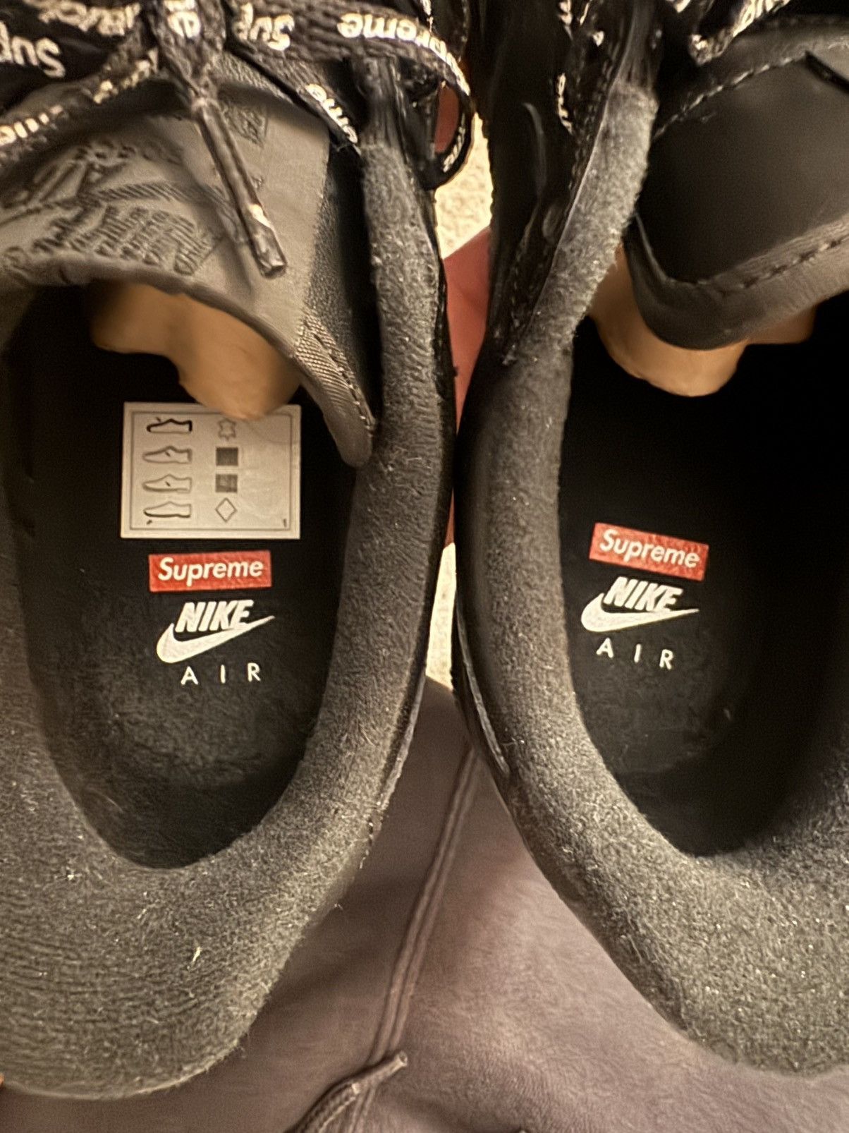 Nike × Supreme Supreme x Nike Air Force 1 Low - Black Size US 9 / EU 42 - 6 Thumbnail
