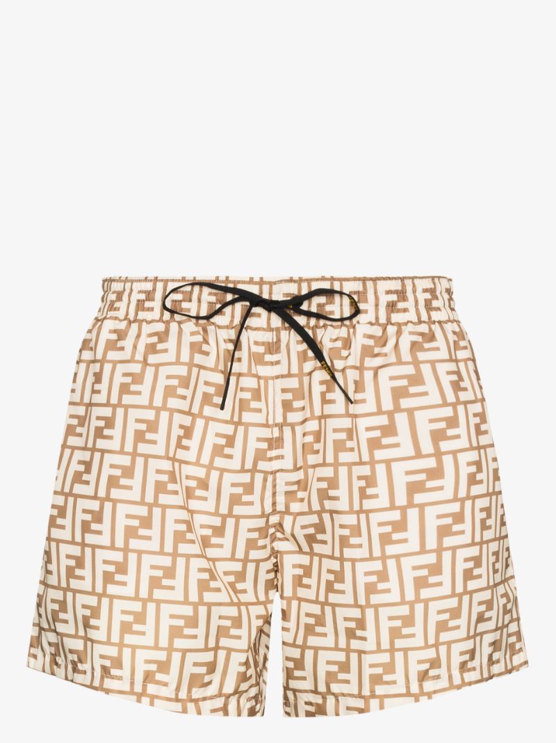 Fendi o1loc1c0824 Swim Shorts in White/Beige Size US 32 / EU 48 - 1 Thumbnail