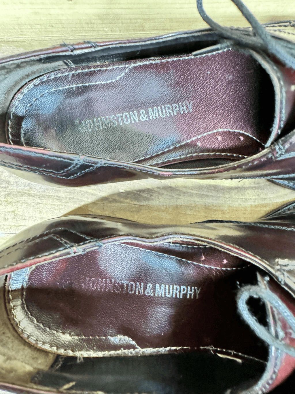 Johnston & Murphy Johnston & Murphy Men's Size 8 Burgundy Cap Toe Oxford Shoes Size US 8 / EU 41 - 10 Thumbnail
