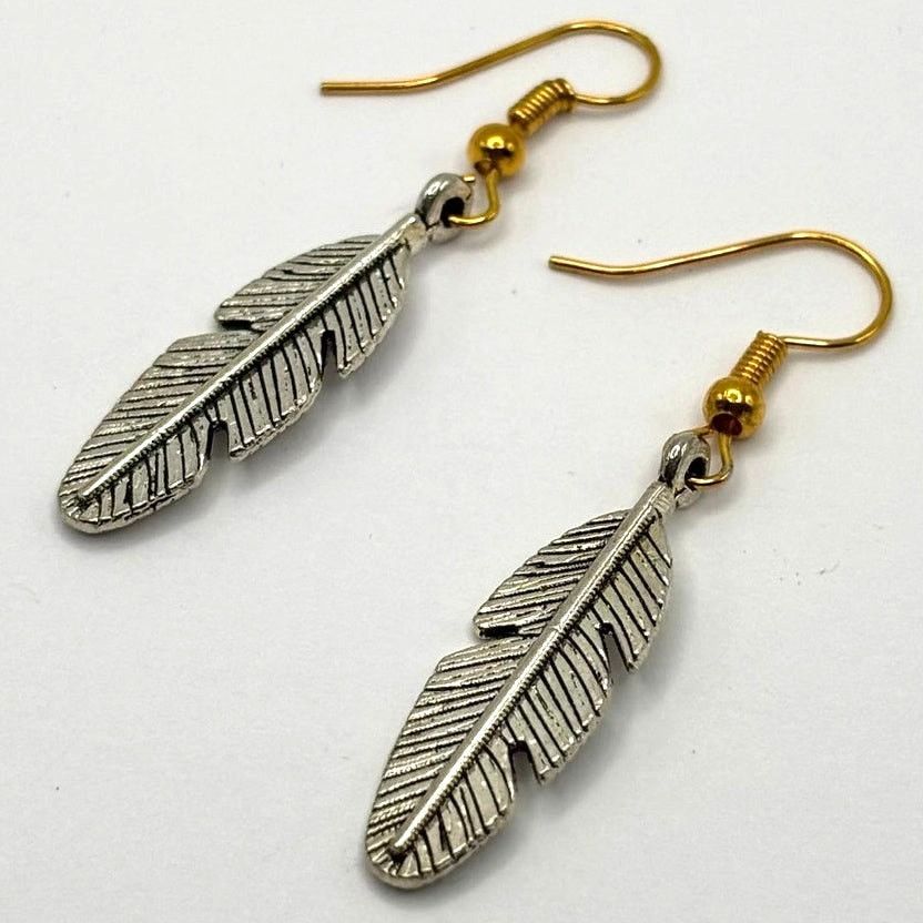 Other Silver Feather Earrings Size ONE SIZE - 3 Thumbnail